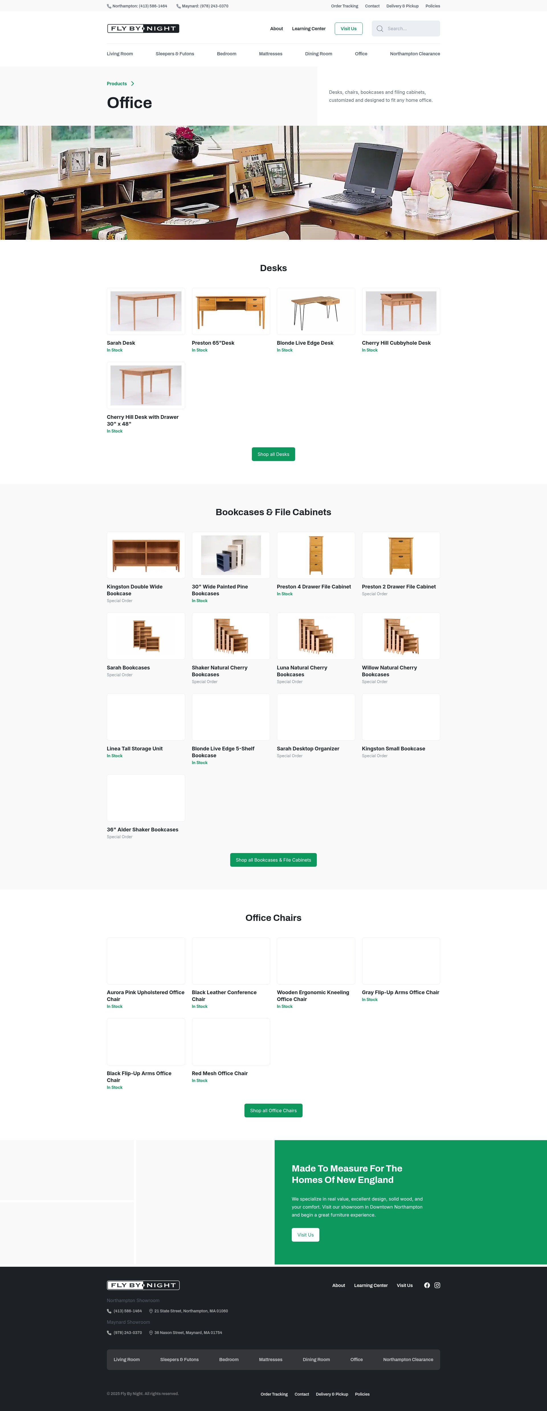 Screenshot of flybynight.com