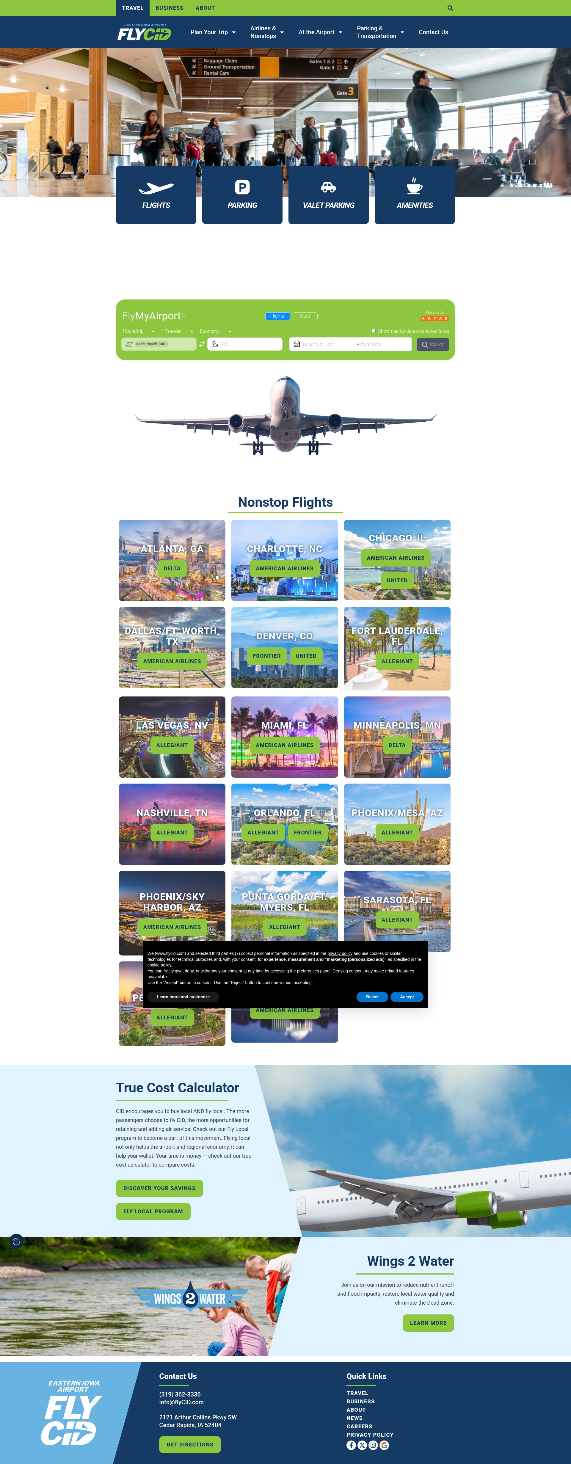 Screenshot of flycid.com