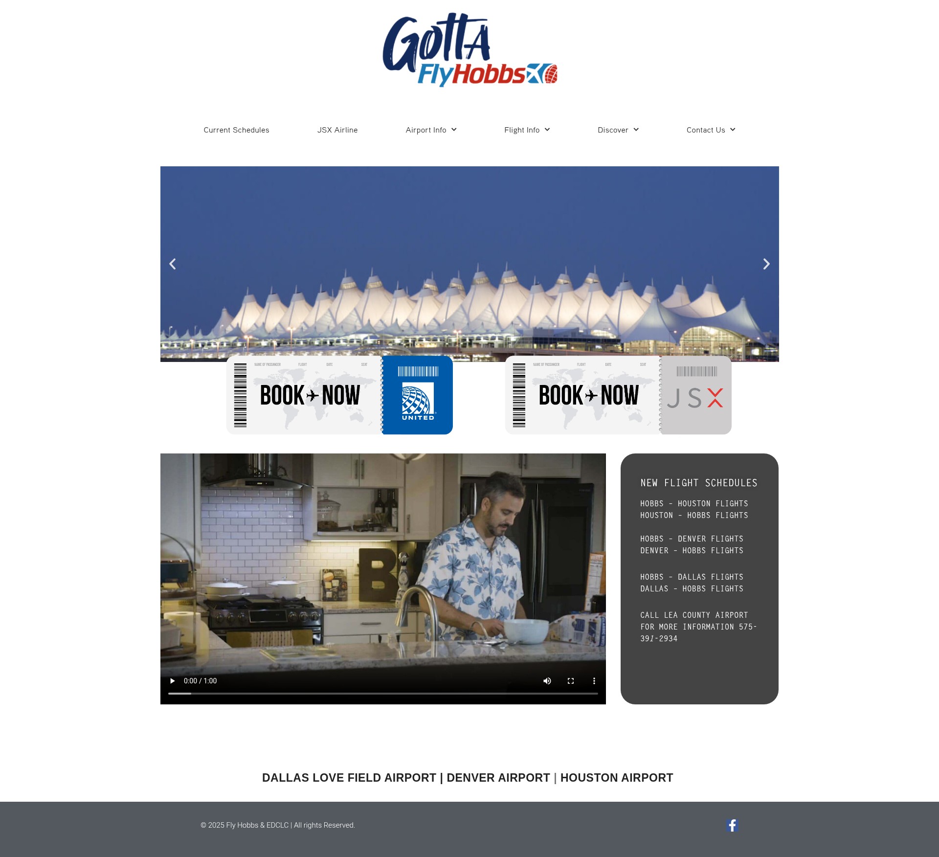 Screenshot of flyhobbs.com