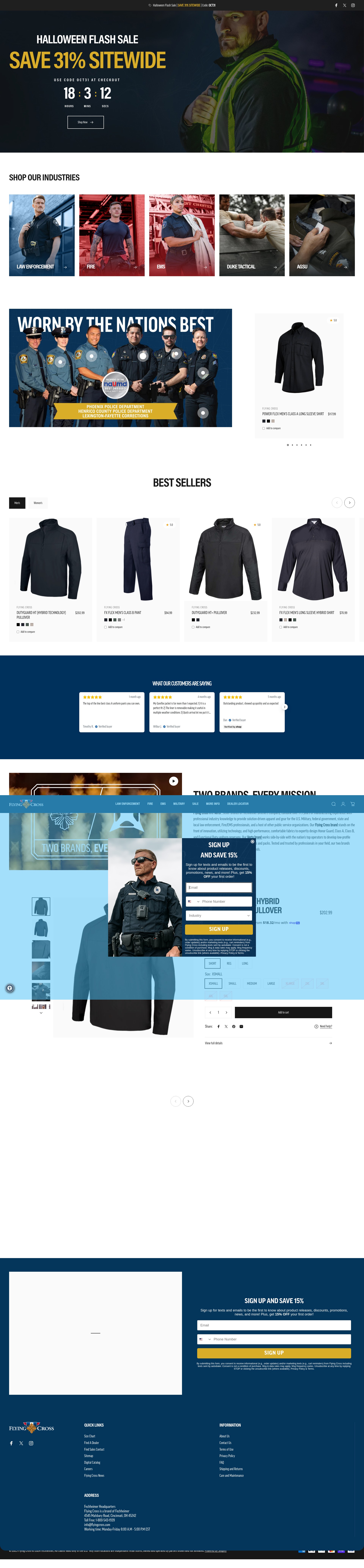 Screenshot of flyingcross.com