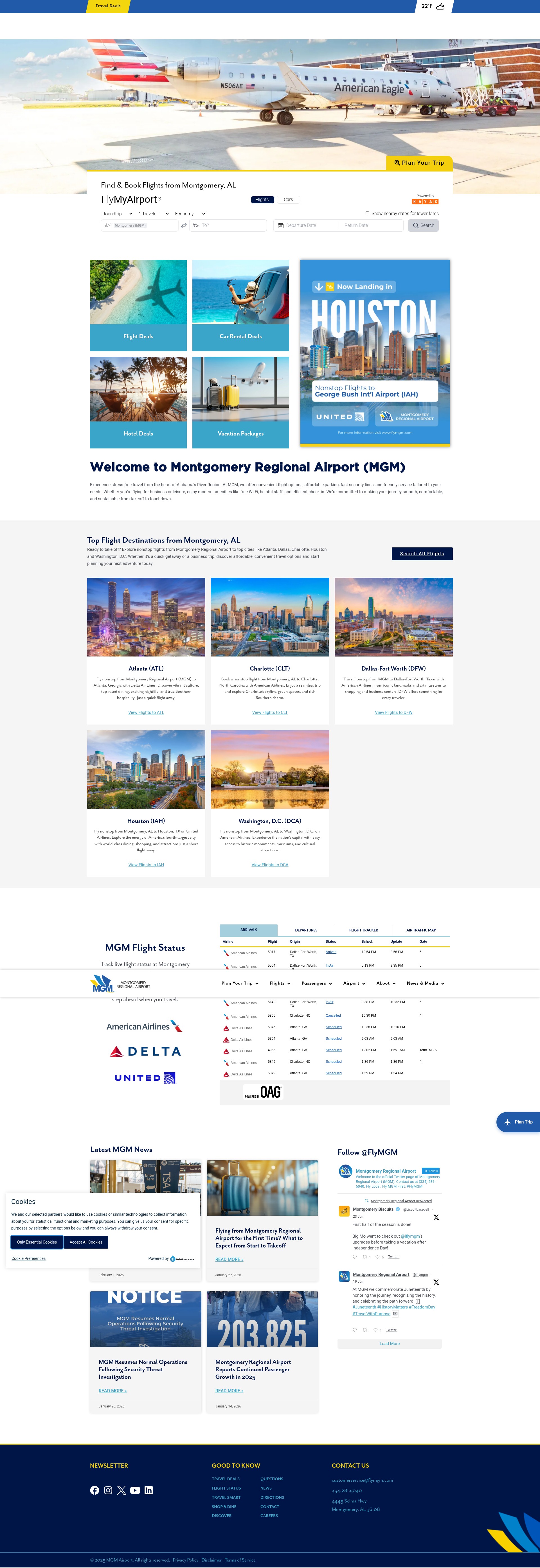 Screenshot of flymgm.com