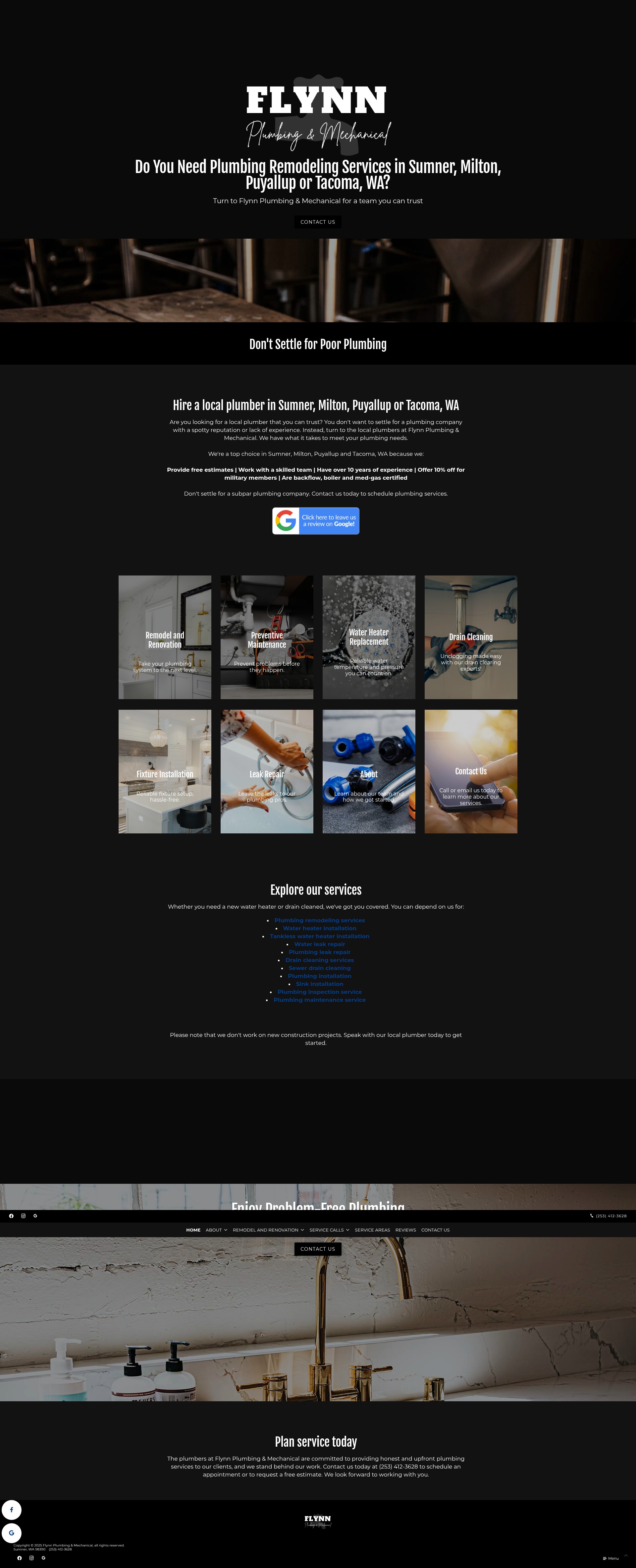 Screenshot of flynnplumbingllc.com