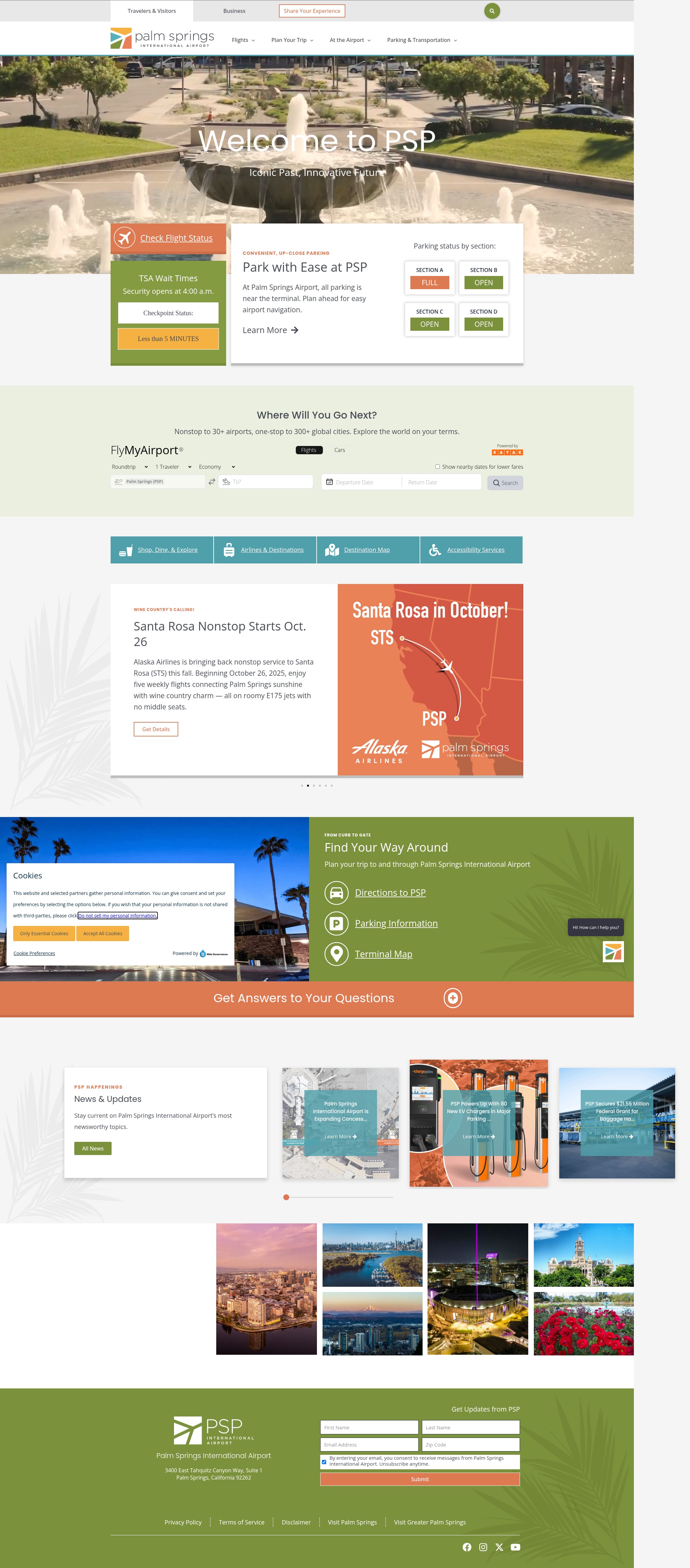 Screenshot of flypsp.com
