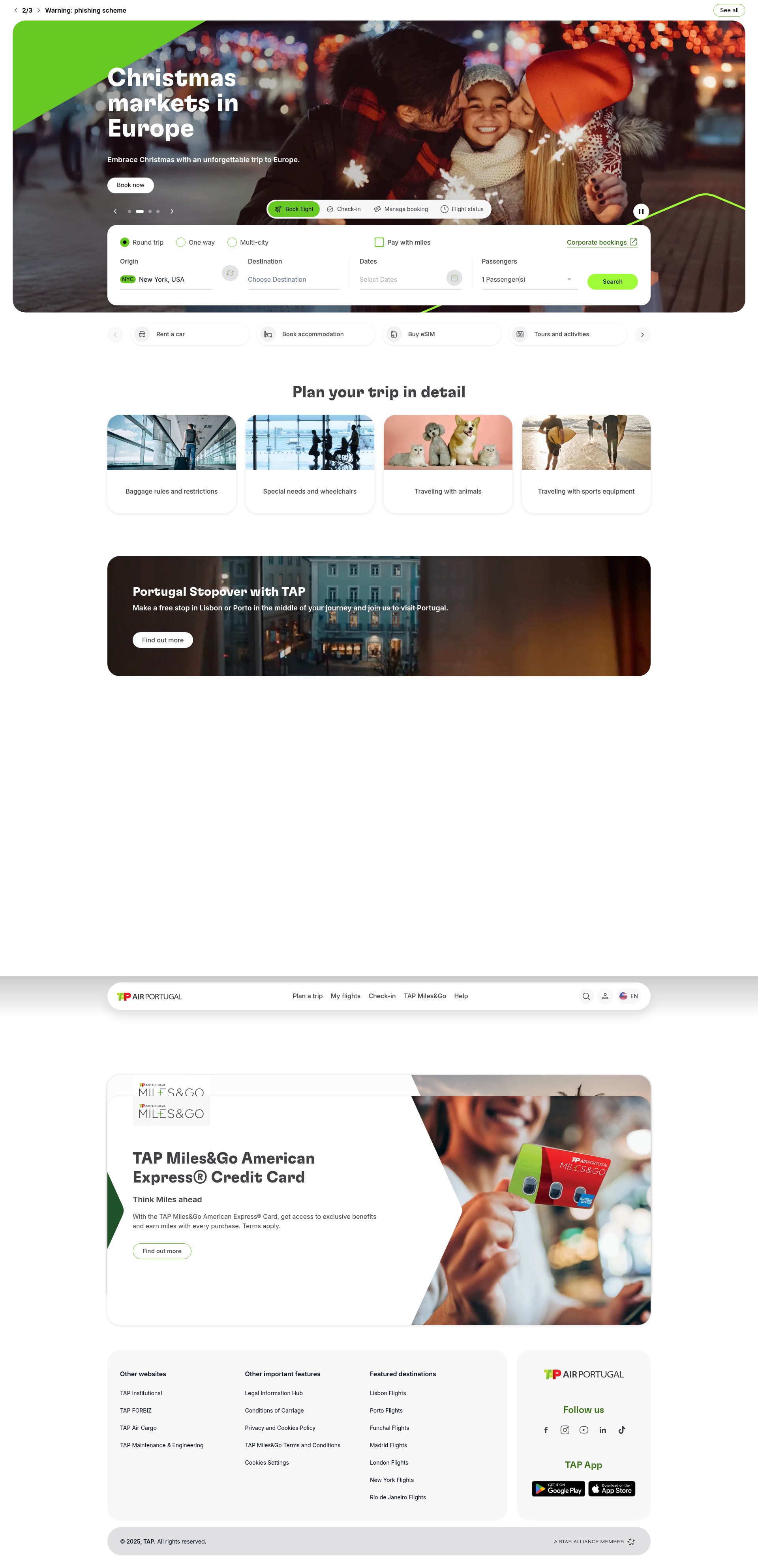 Screenshot of flytap.com