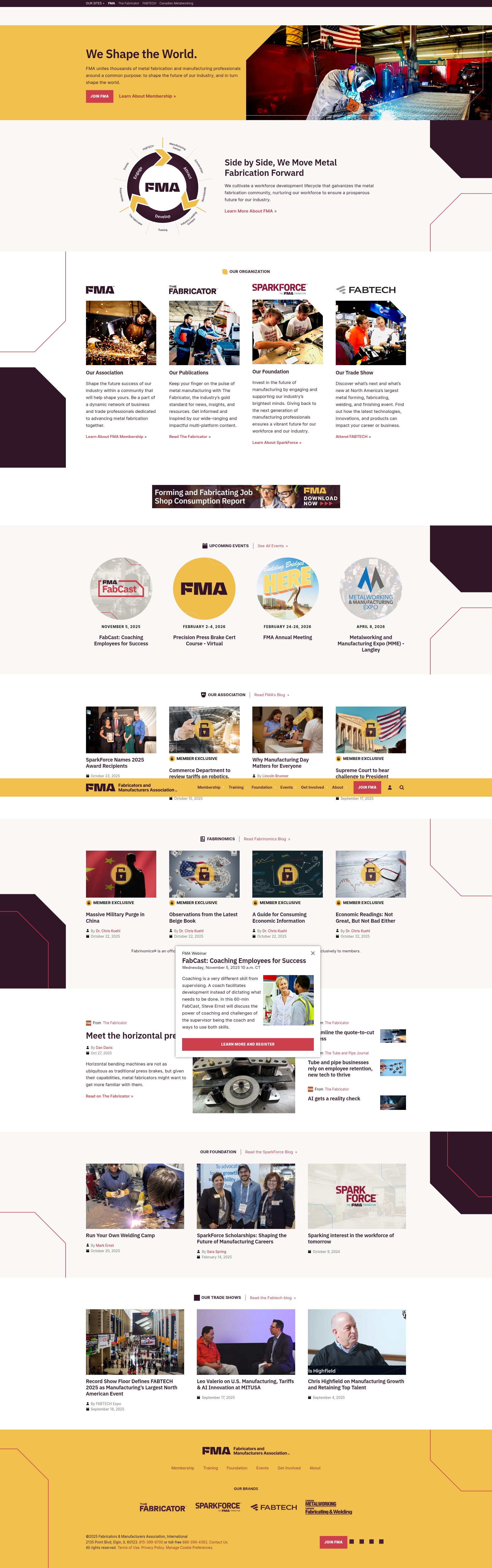 Screenshot of fmamfg.org