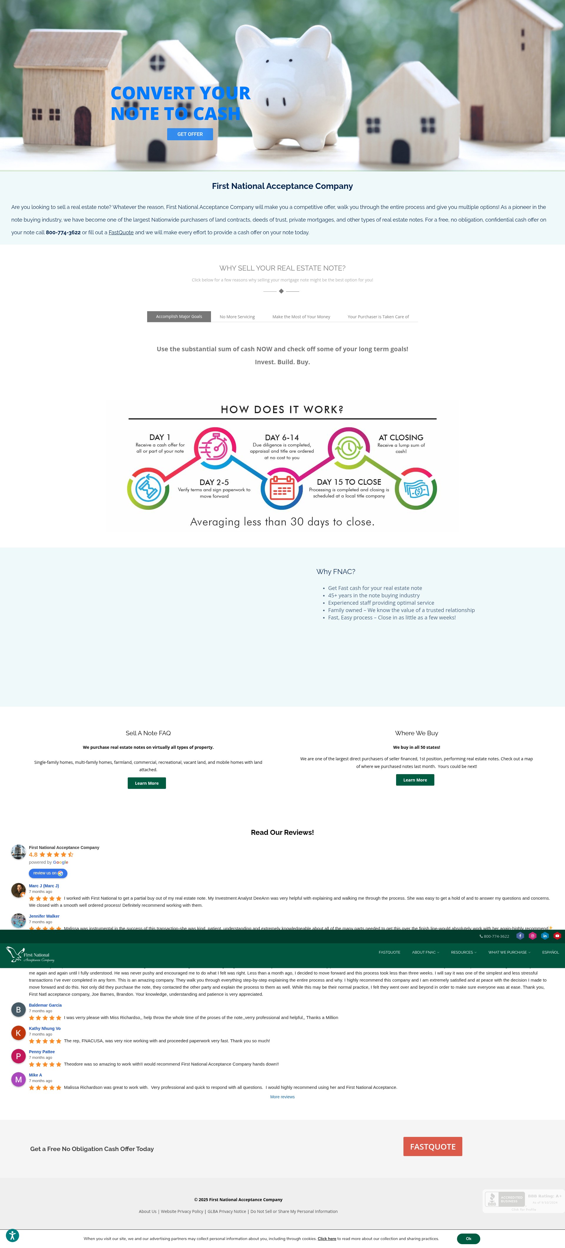 Screenshot of fnacusa.com