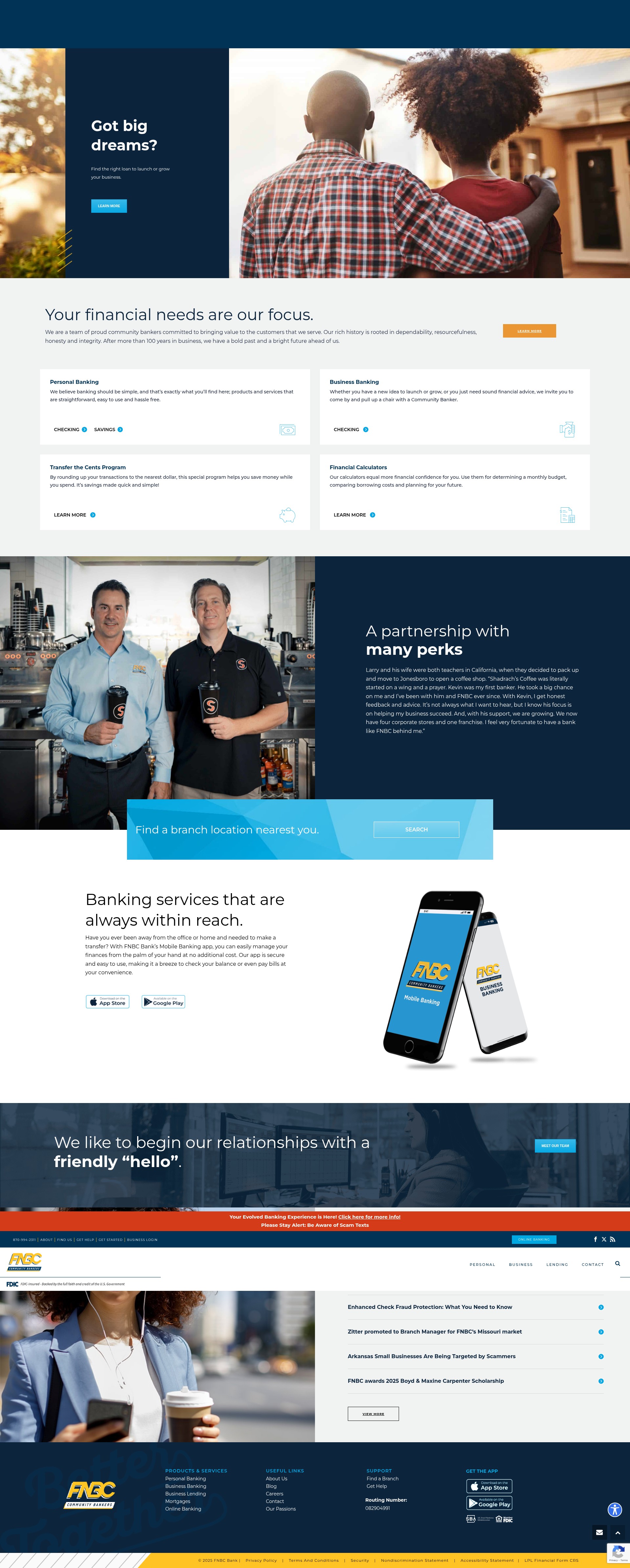 Screenshot of fnbc.us