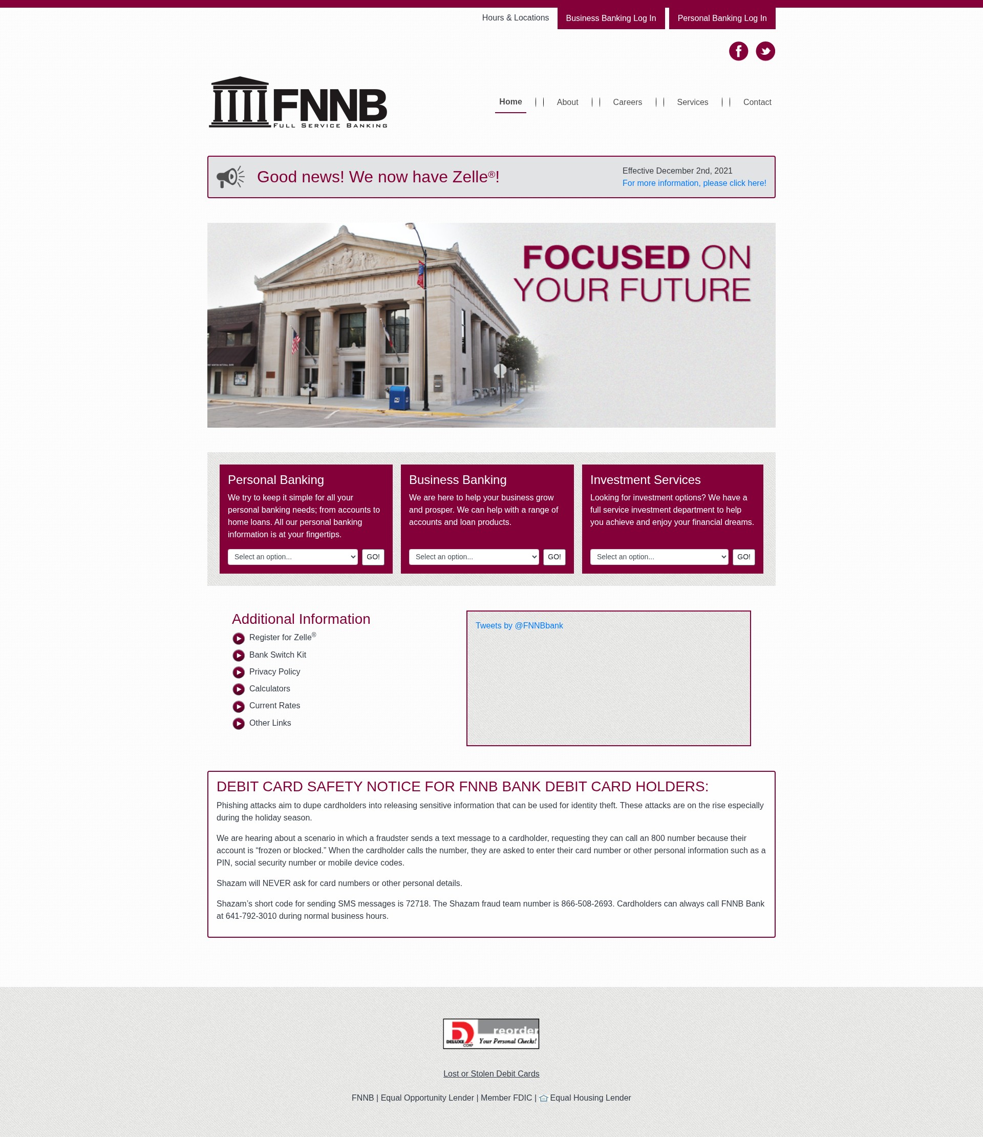 Screenshot of fnnbbank.com