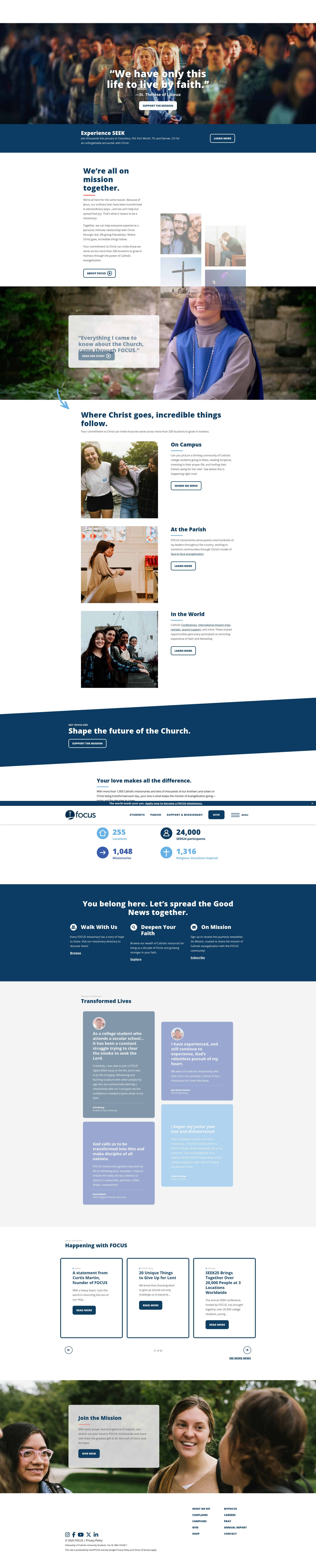Screenshot of focus.org