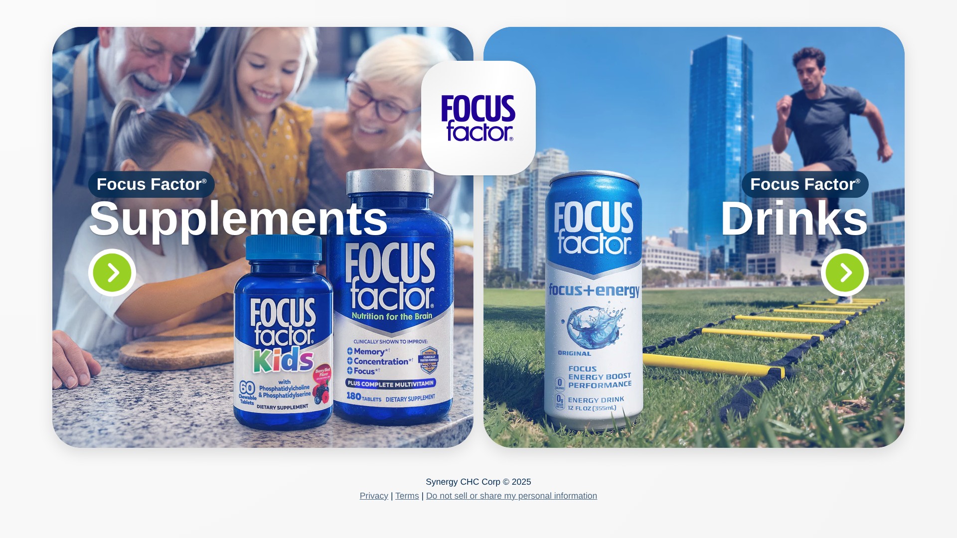 Screenshot of focusfactor.com