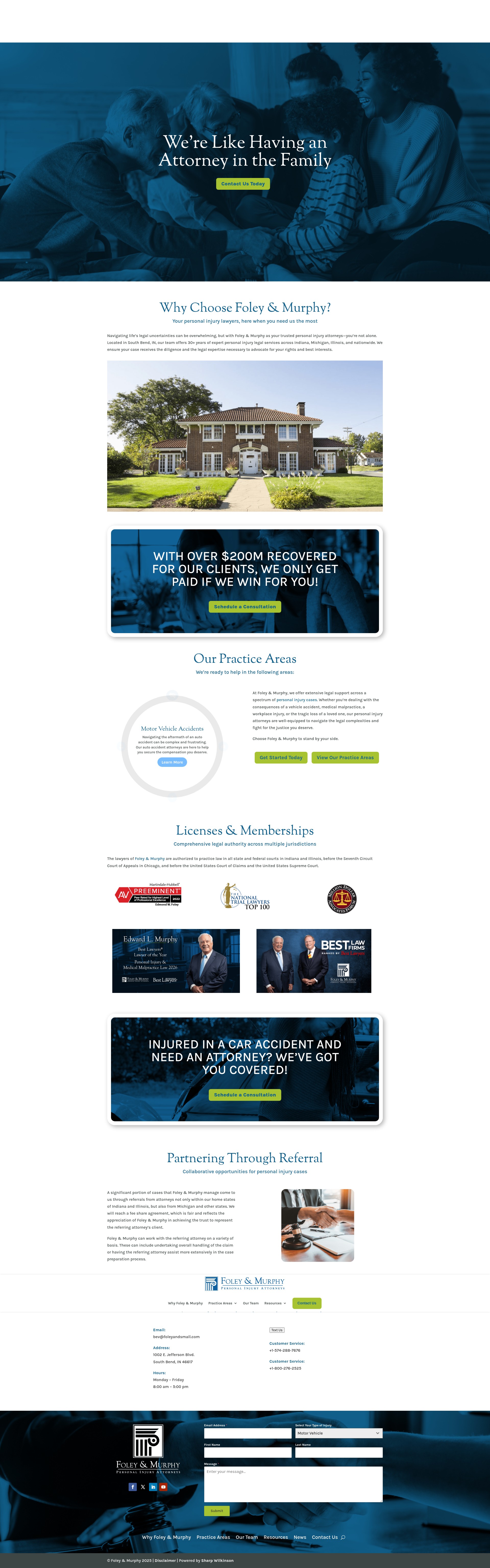 Screenshot of foleyandmurphy.com