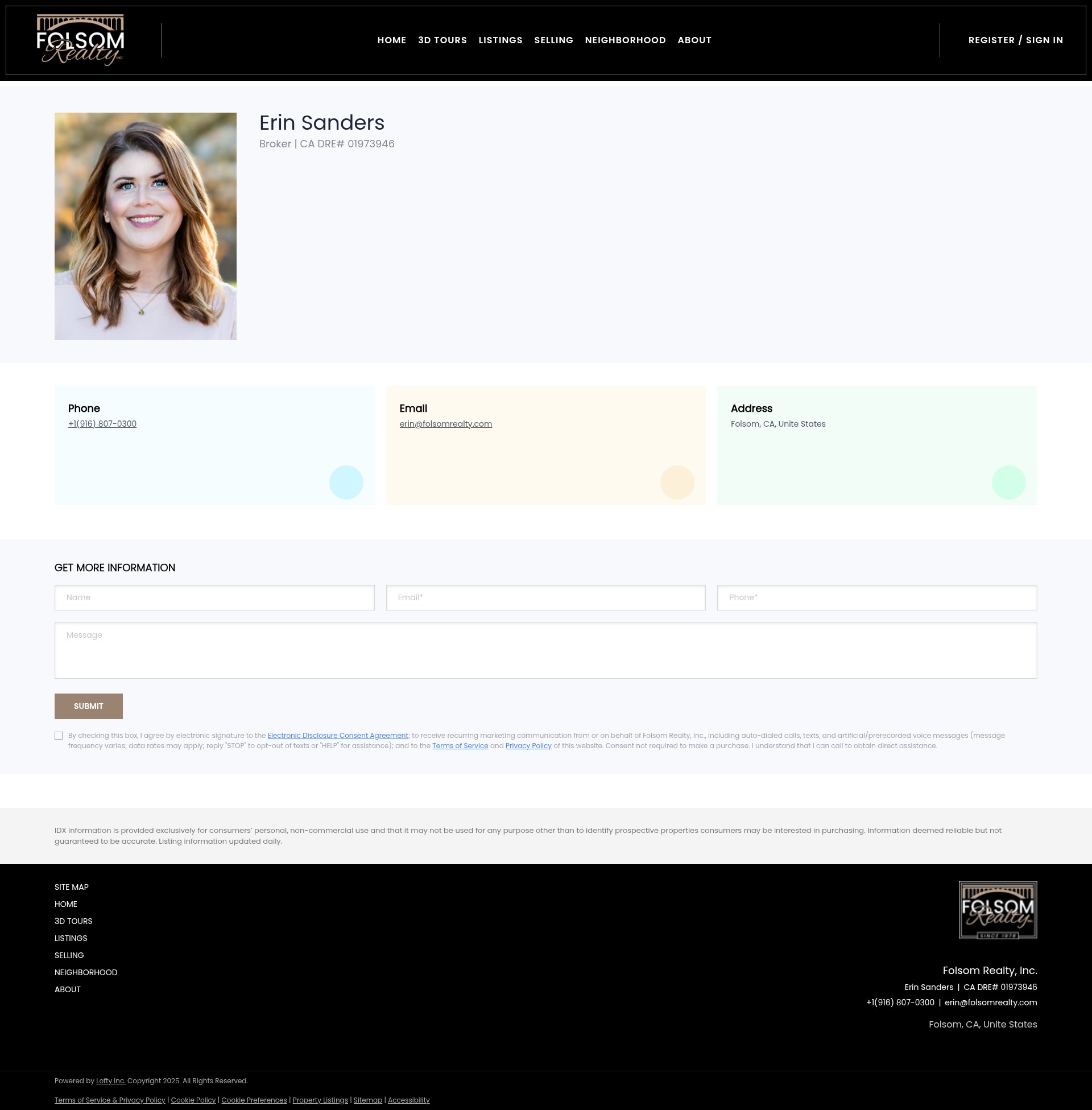 Screenshot of folsomrealty.com
