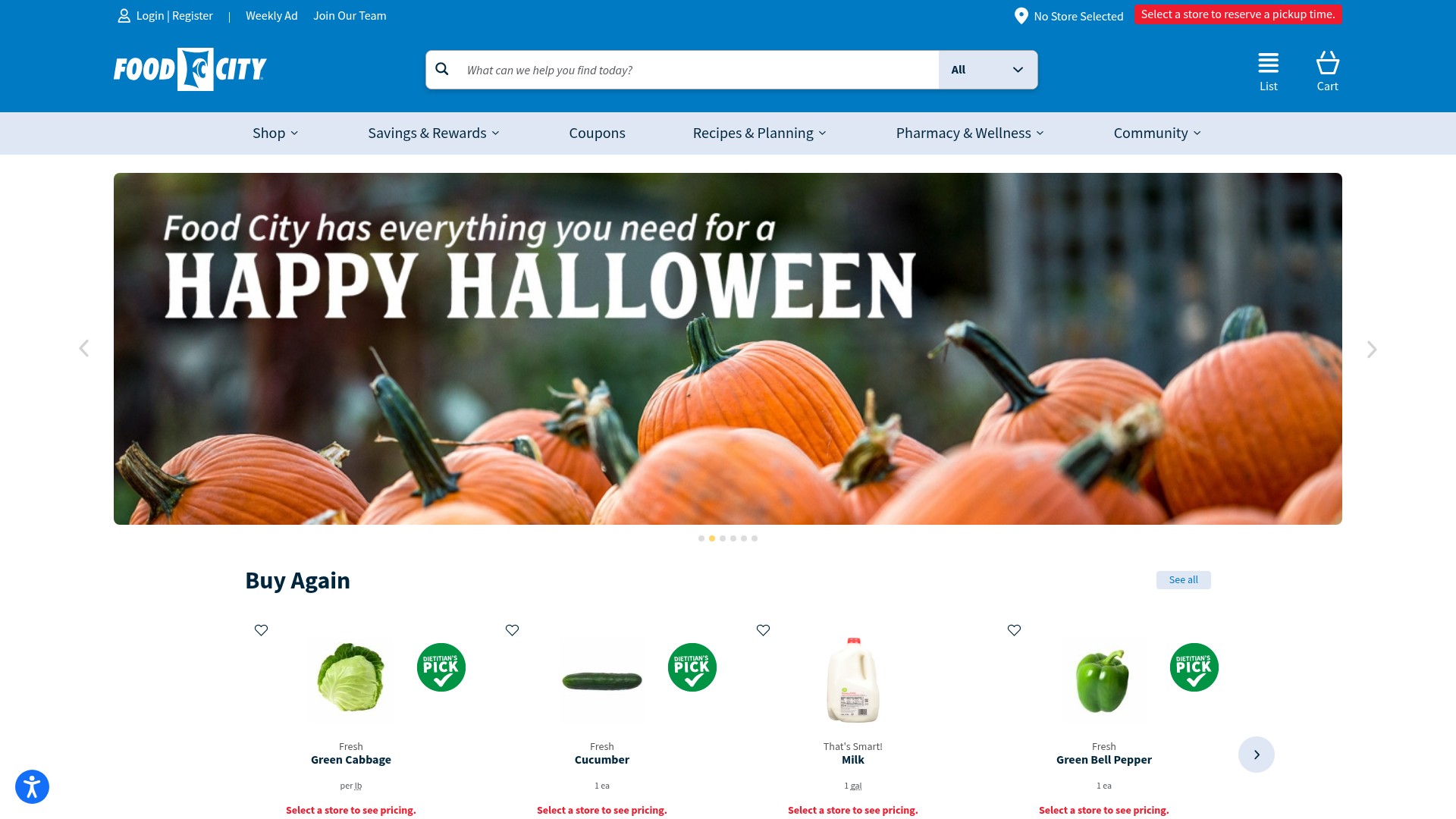 Screenshot of foodcity.com