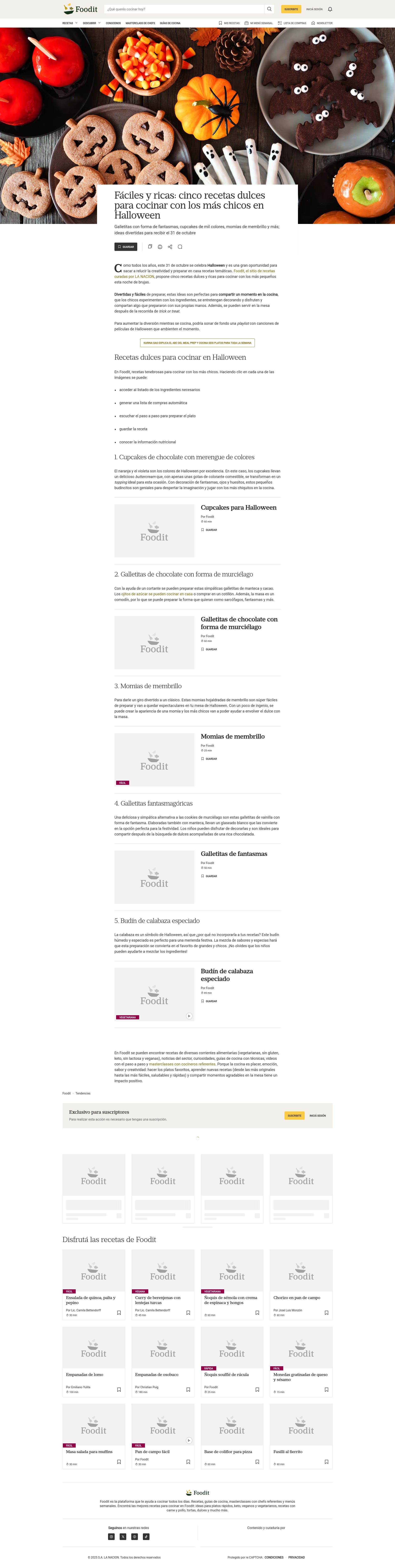 Screenshot of foodit.lanacion.com.ar