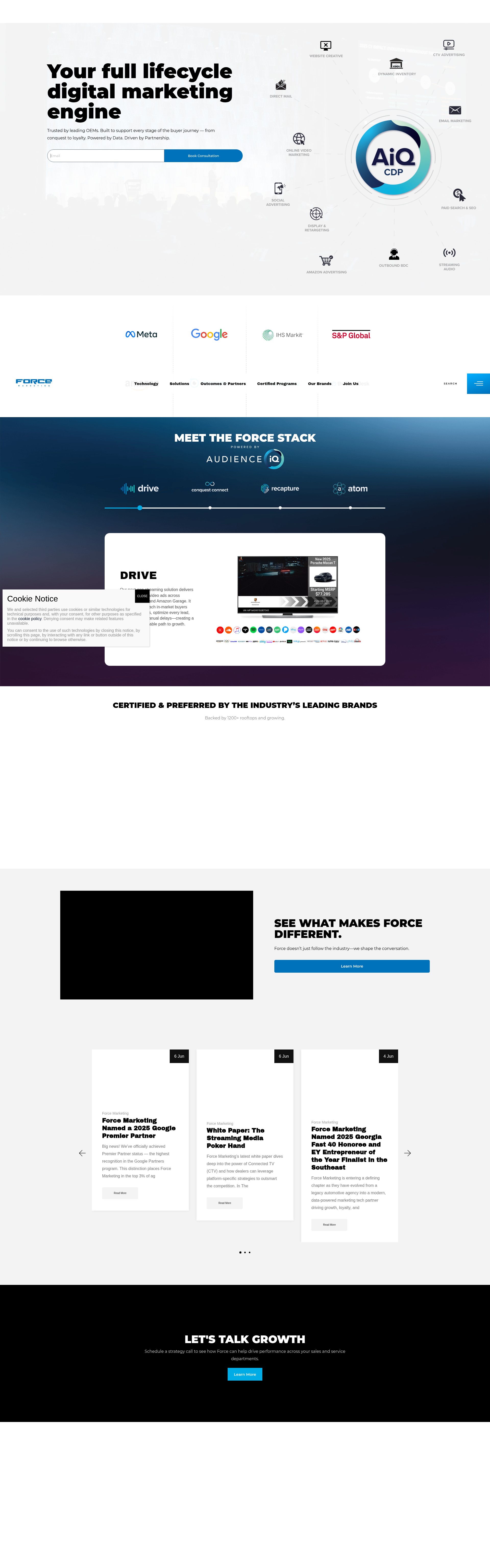 Screenshot of forcemktg.com