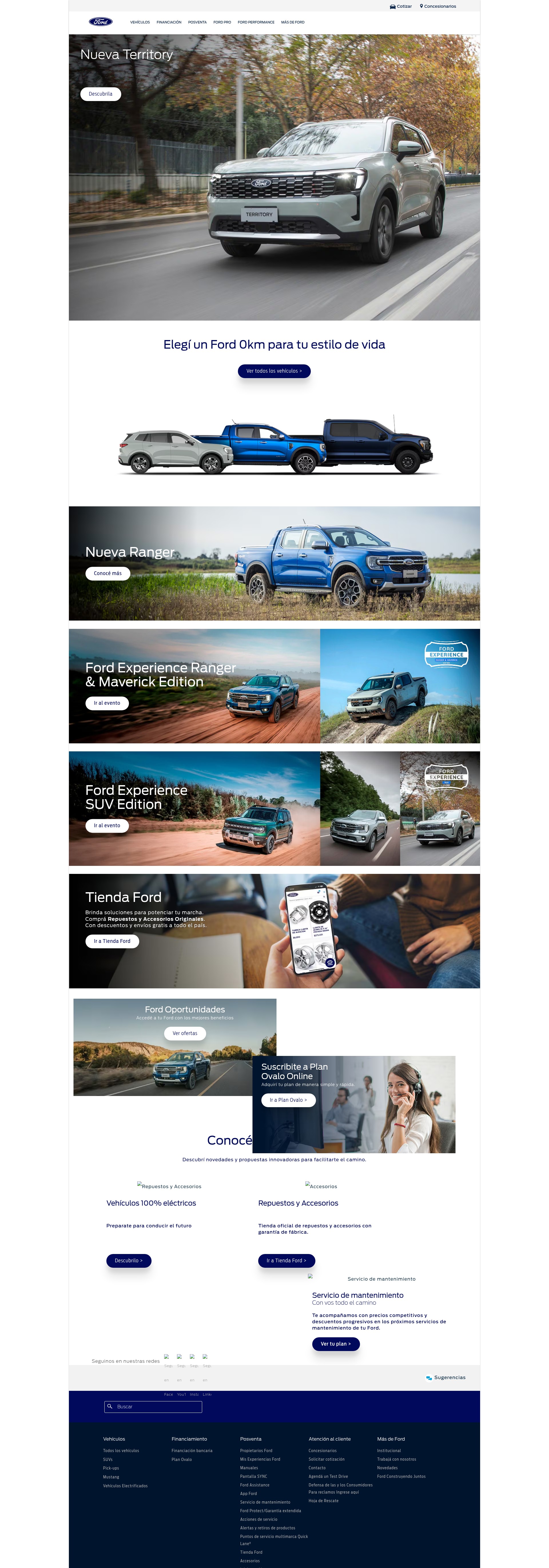 Screenshot of ford.com.ar