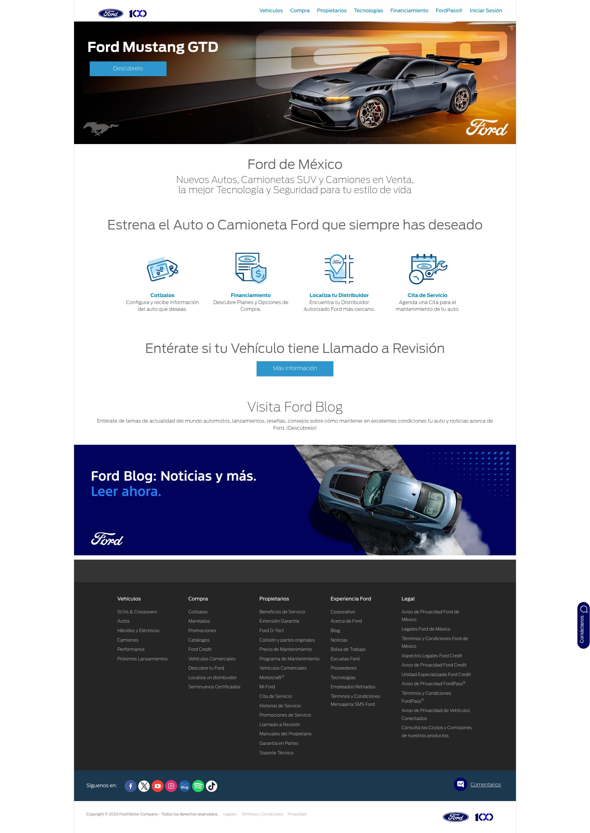 Screenshot of ford.com.mx