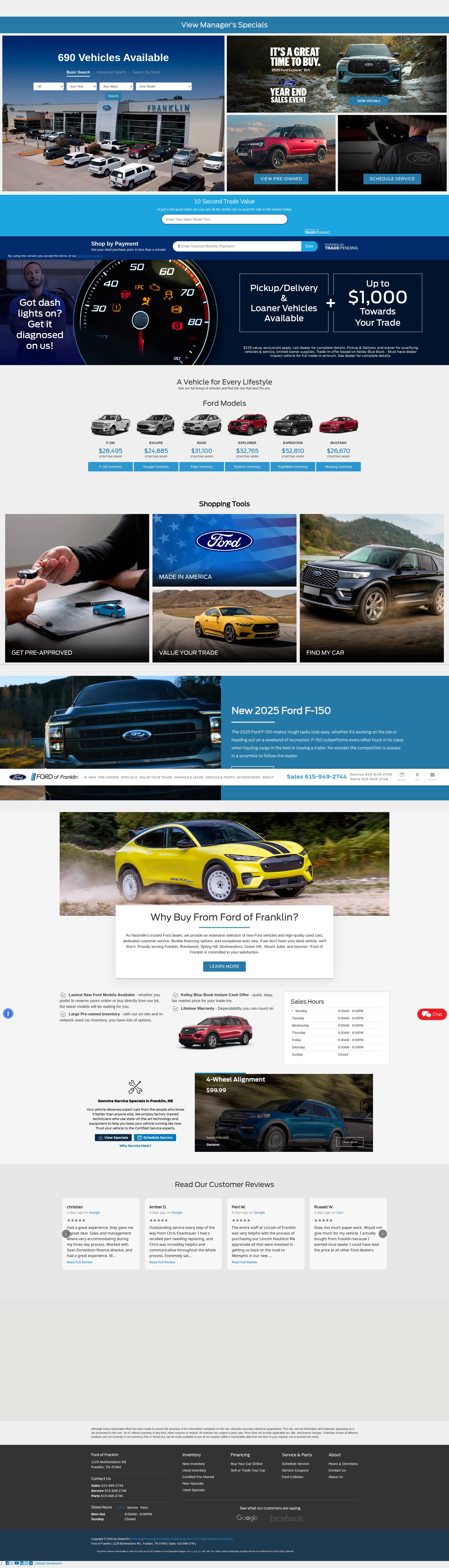 Screenshot of fordfranklin.com