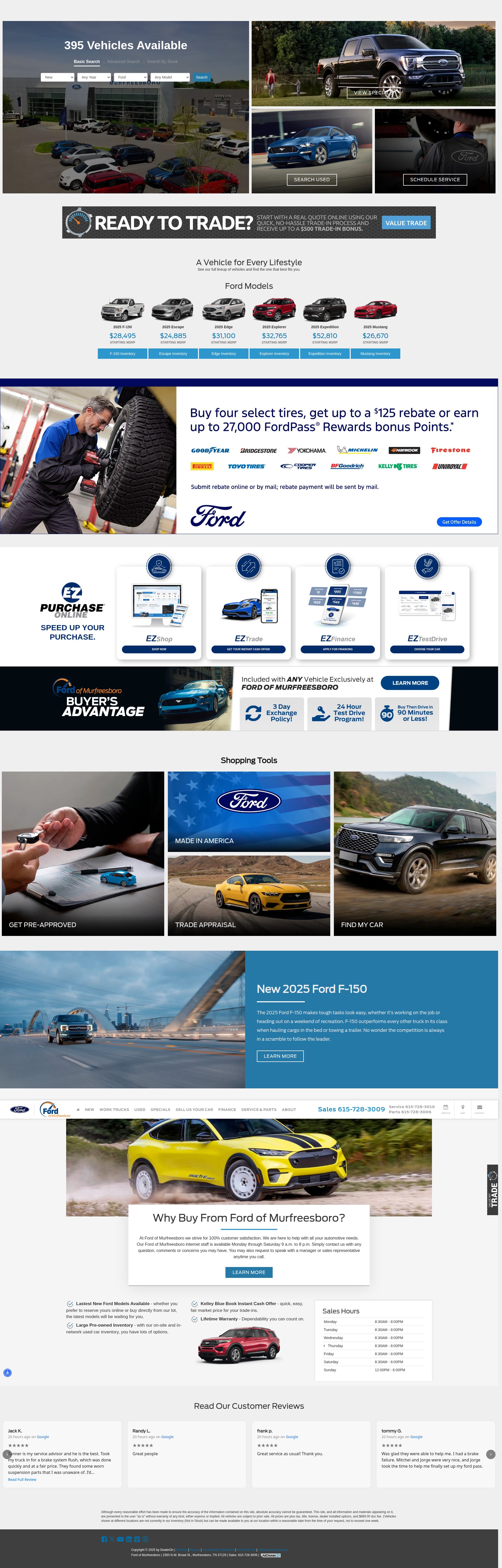 Screenshot of fordofmurfreesboro.com