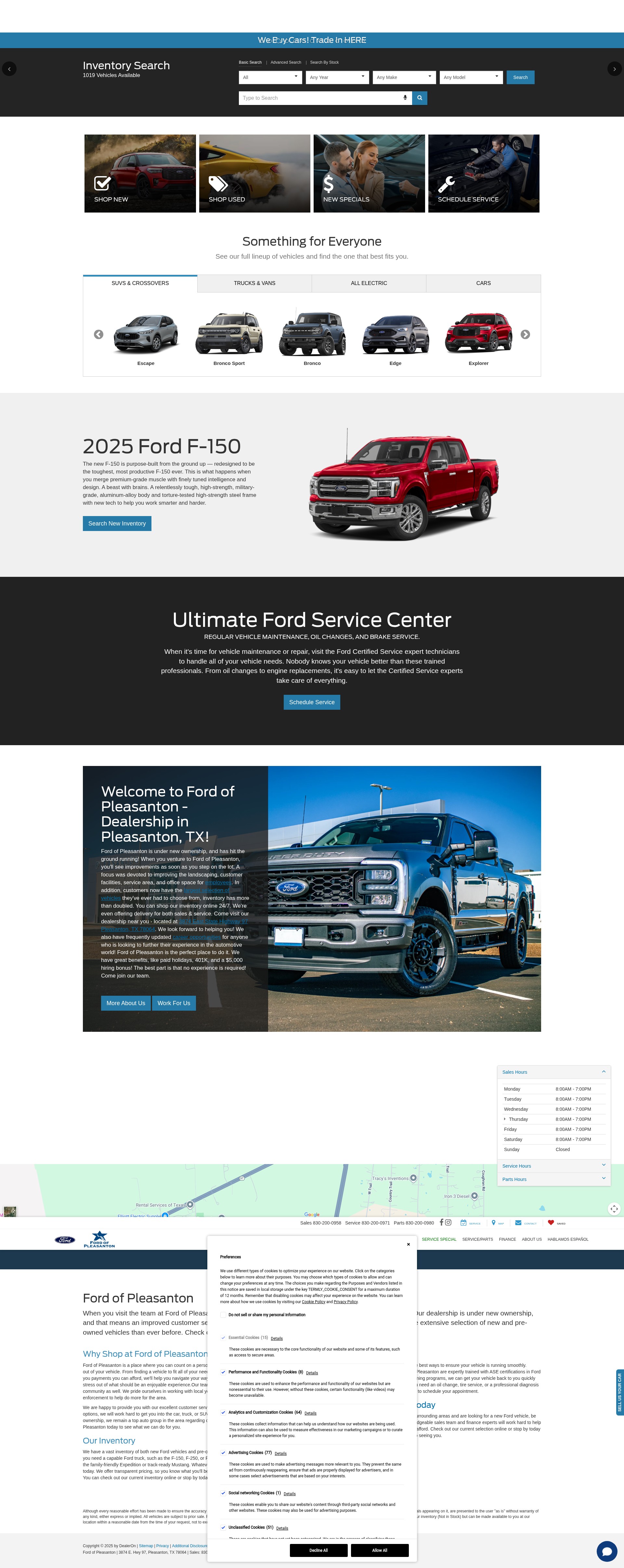 Screenshot of fordofpleasanton.com