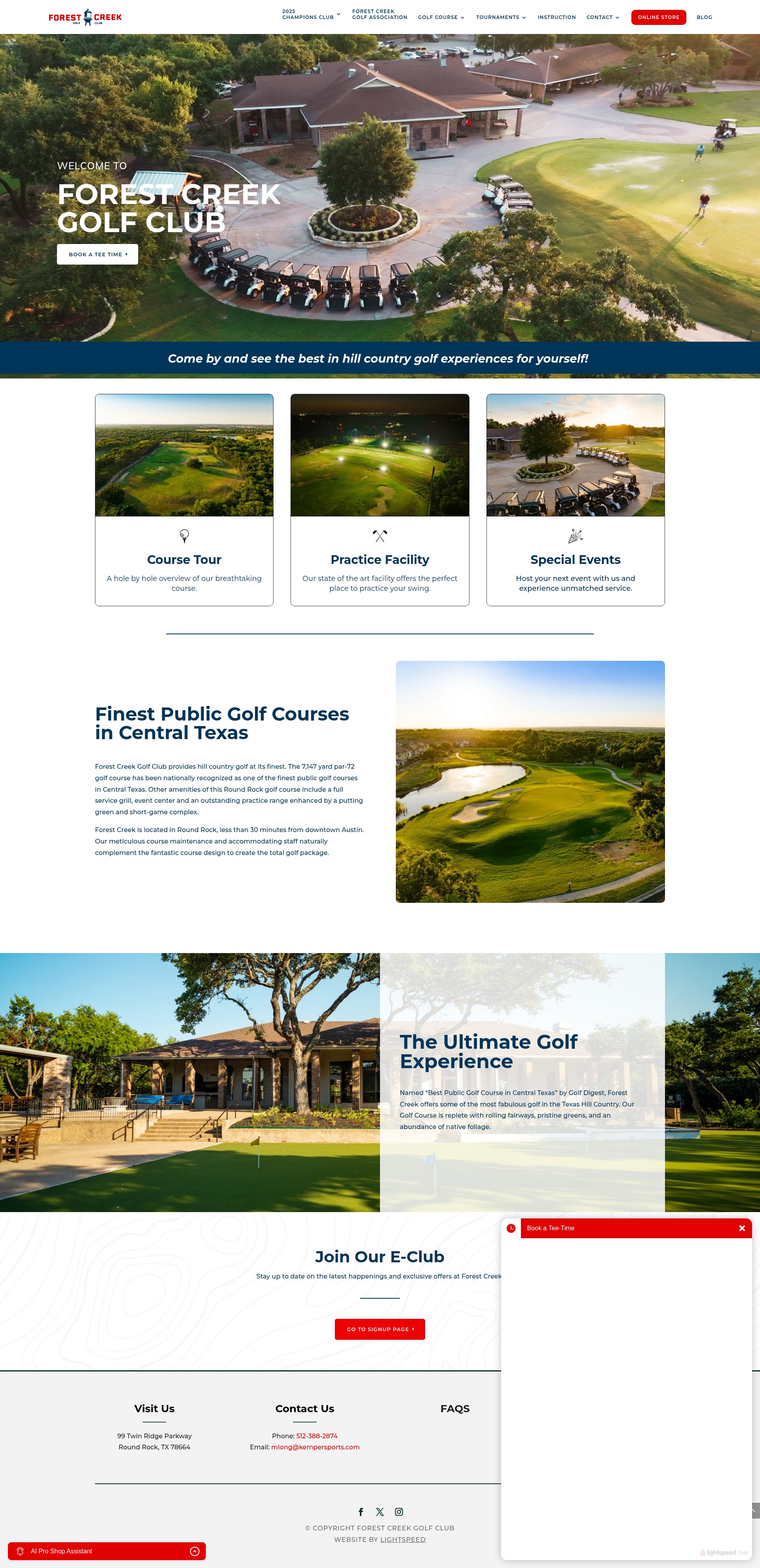 Screenshot of forestcreek.com