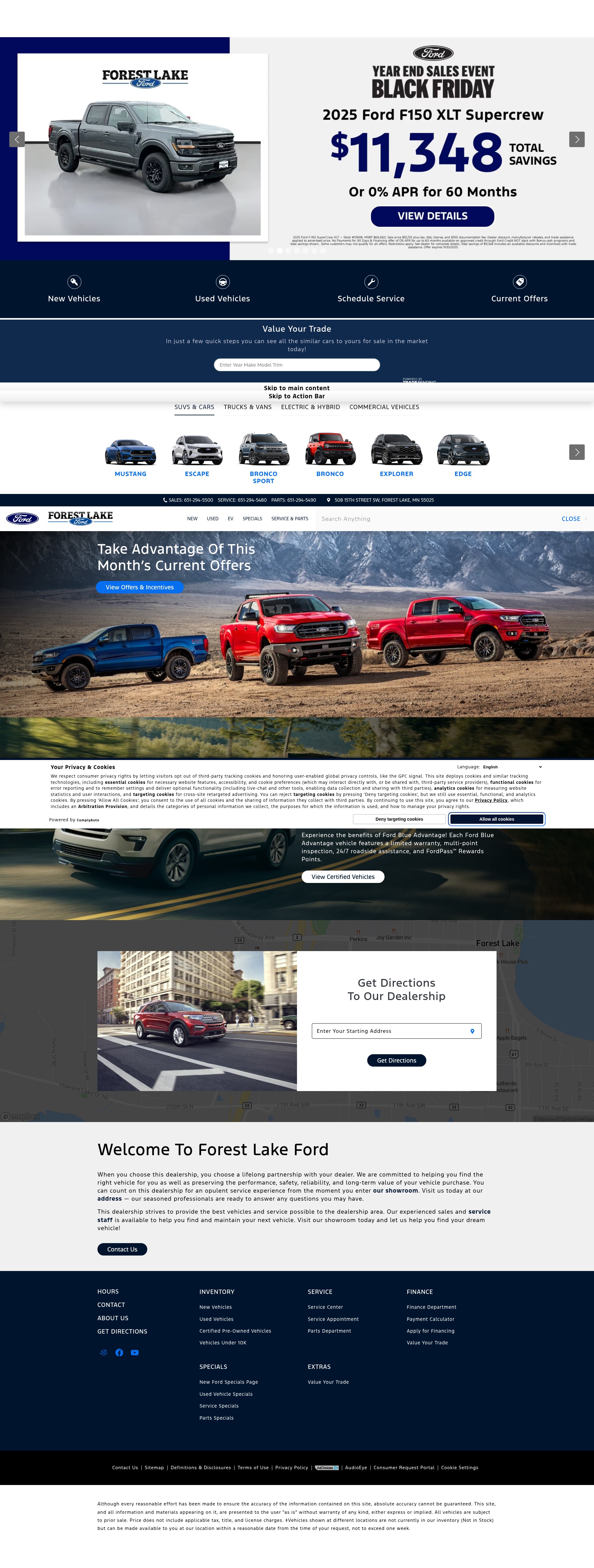 Screenshot of forestlakeford.com