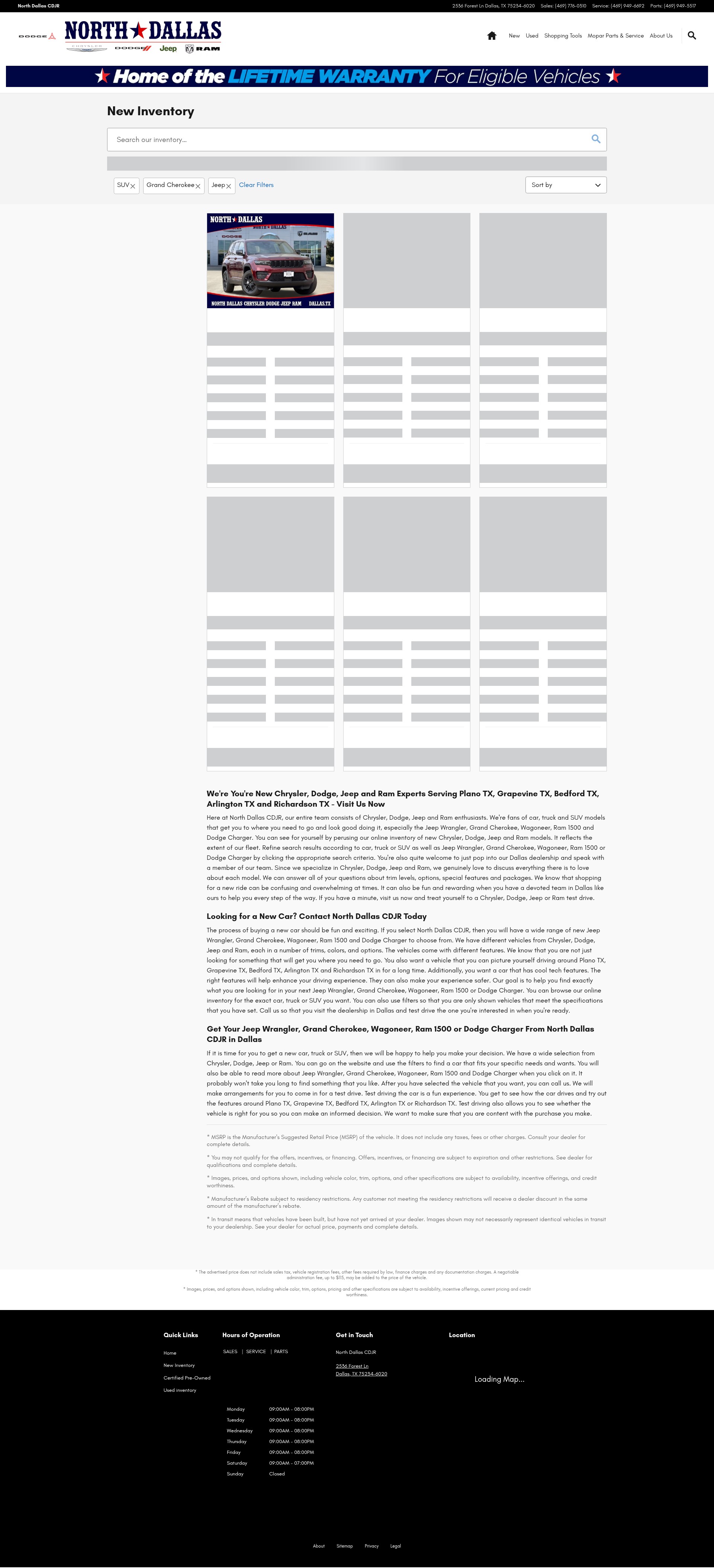 Screenshot of forestlanecdjr.com