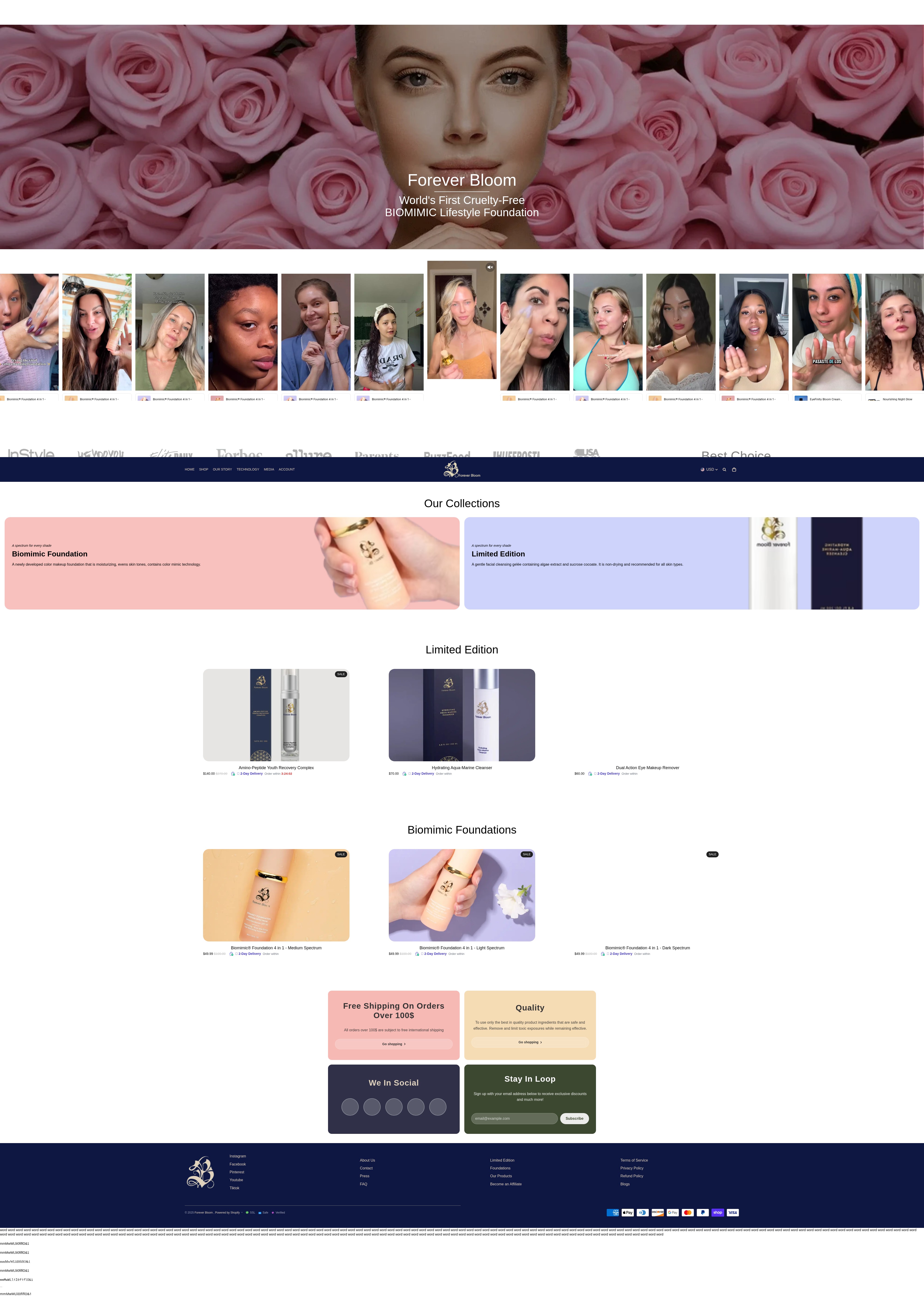 Screenshot of foreverbloom.com
