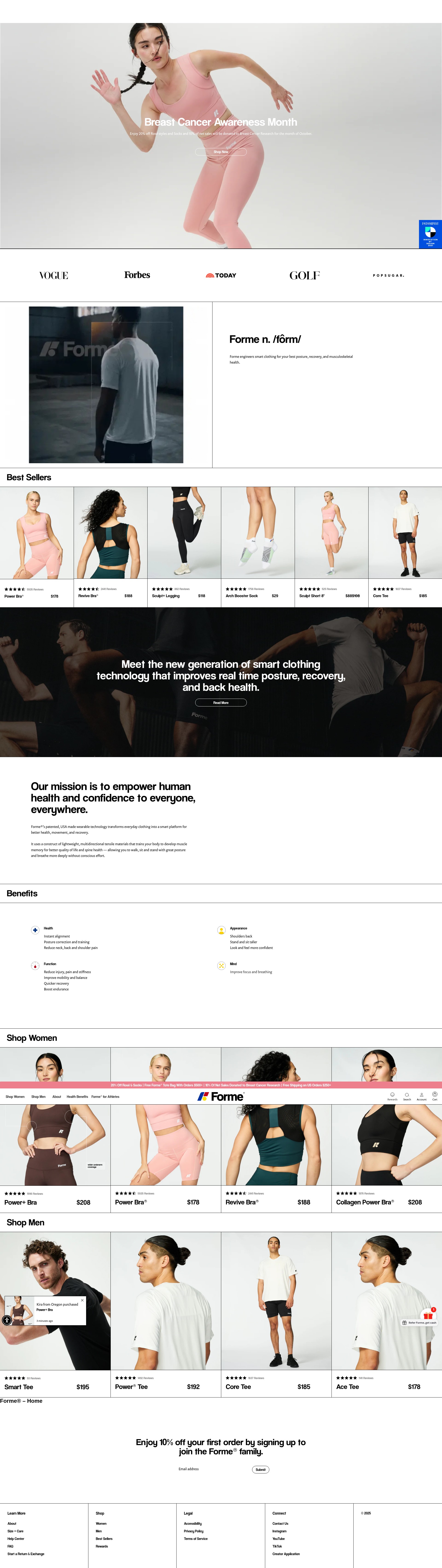 Screenshot of forme.science