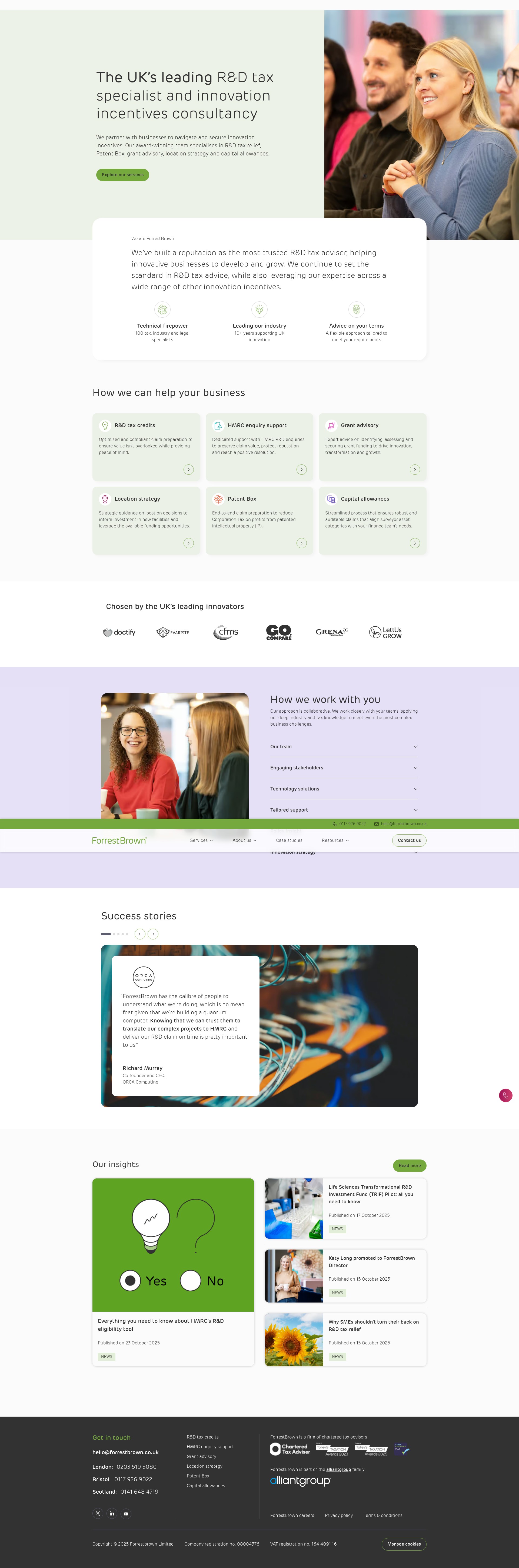 Screenshot of forrestbrown.co.uk