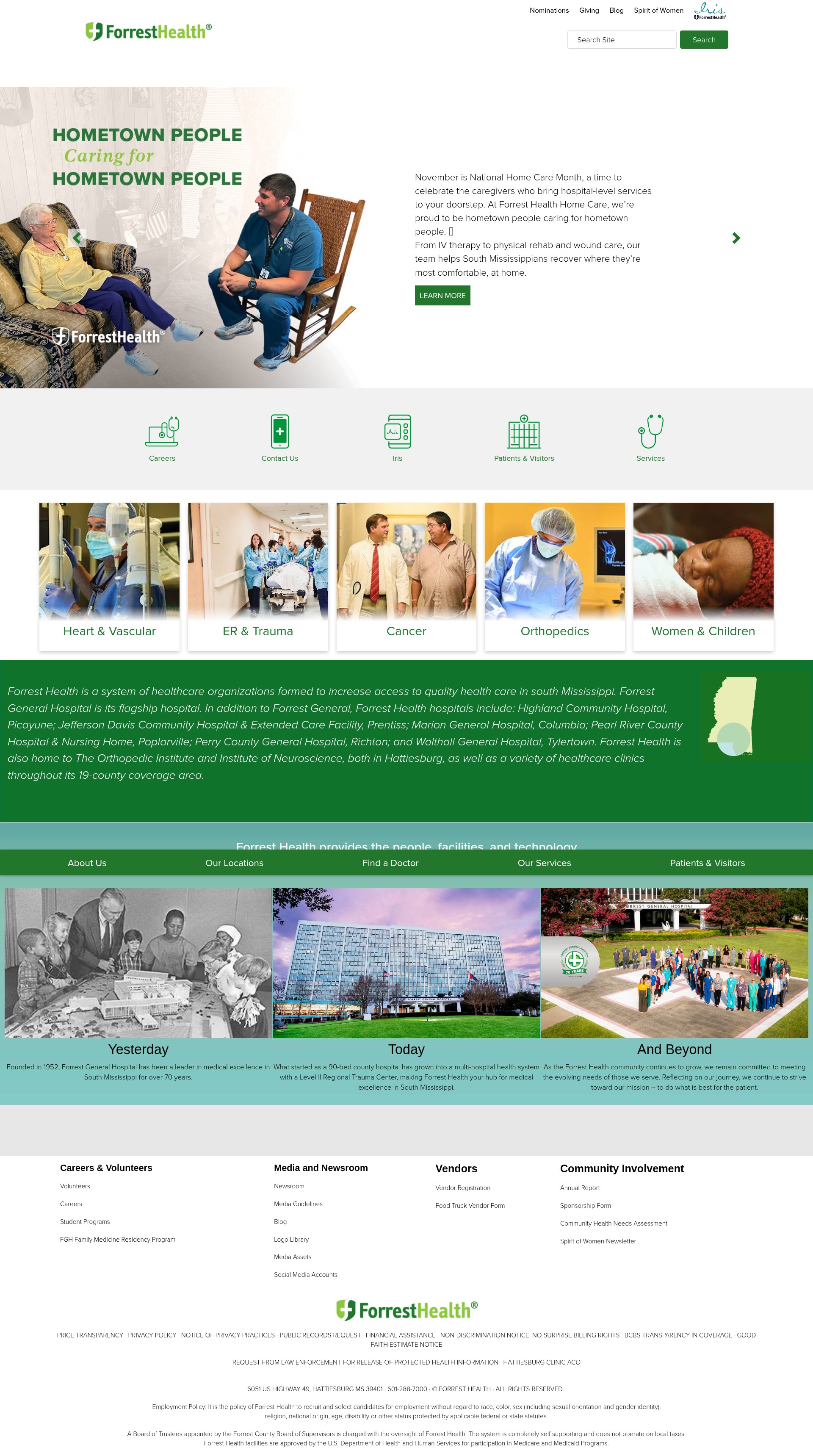 Screenshot of forresthealth.org