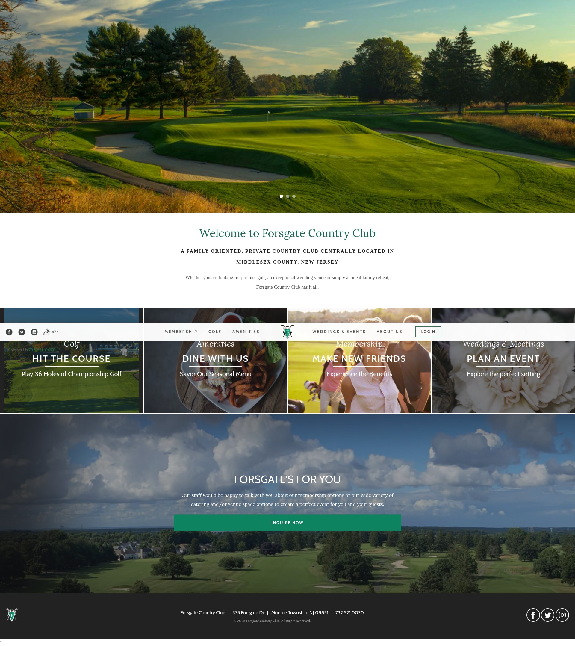 Screenshot of forsgatecc.com