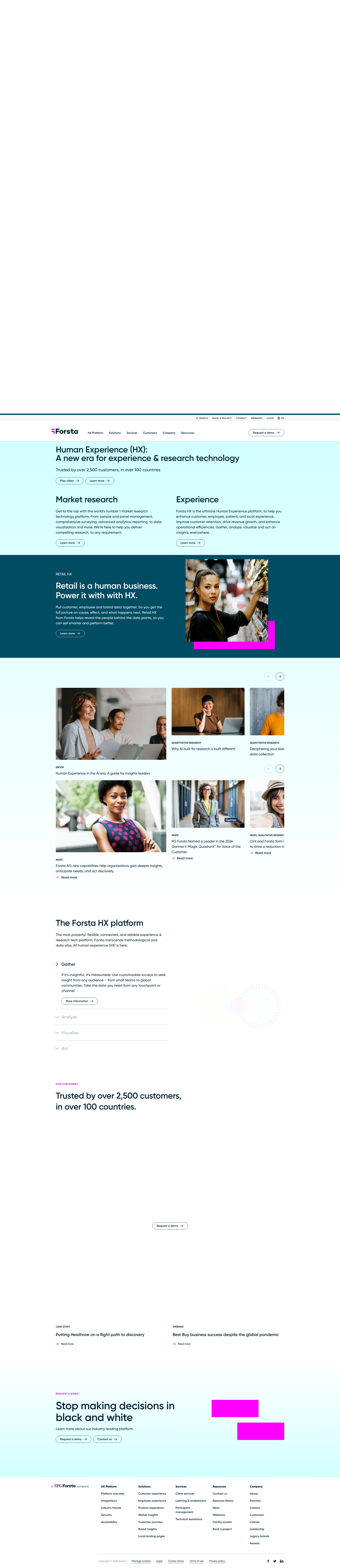 Screenshot of forsta.com