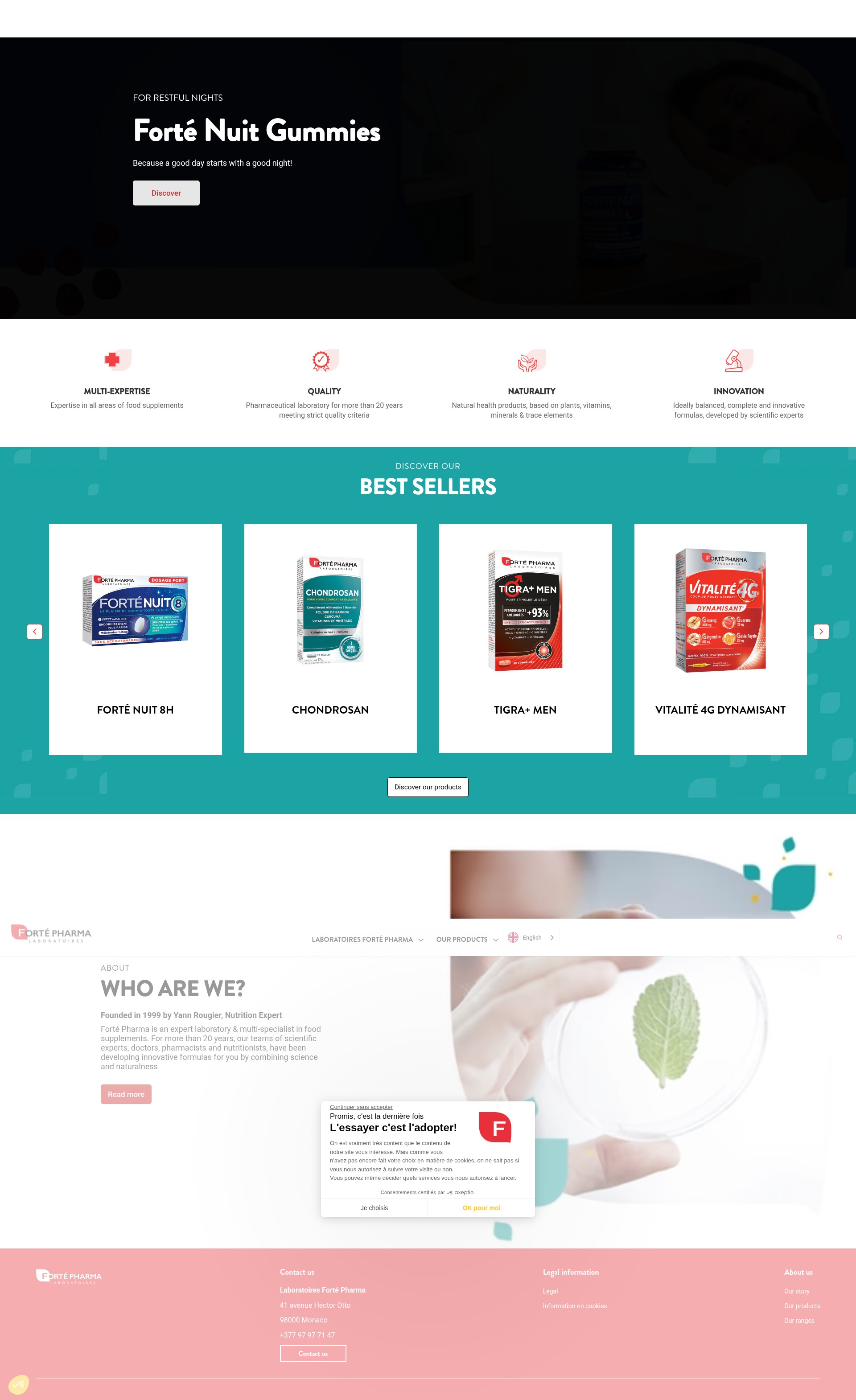 Screenshot of fortepharma.com