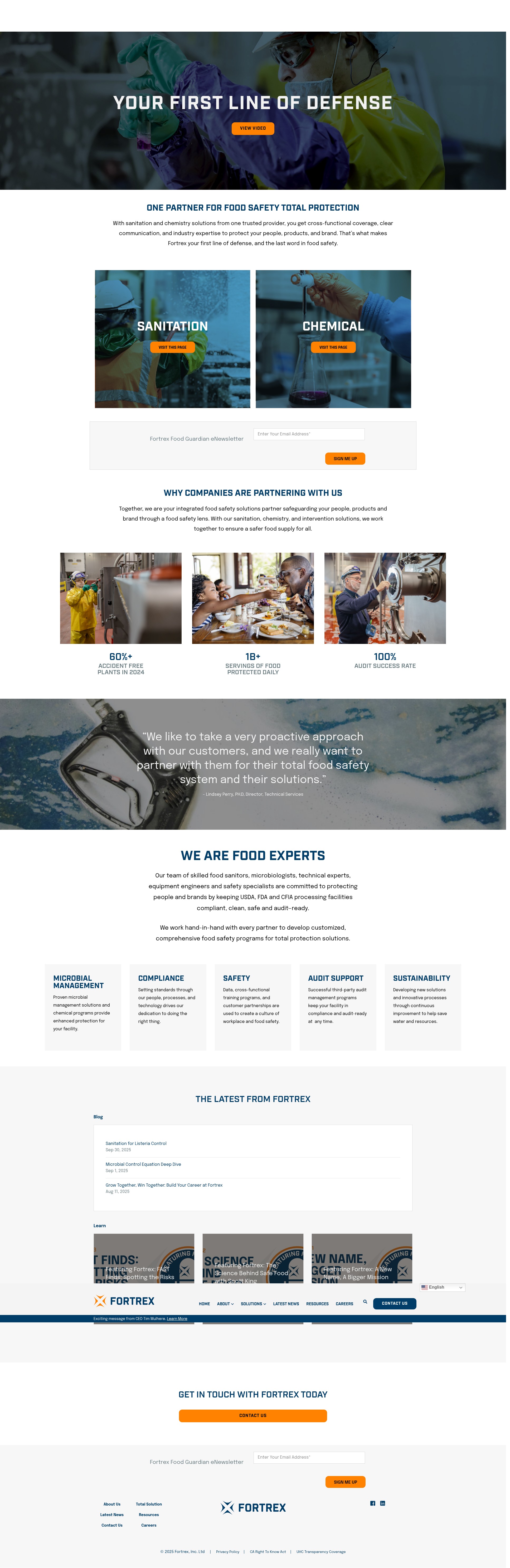 Screenshot of fortrexsolutions.com
