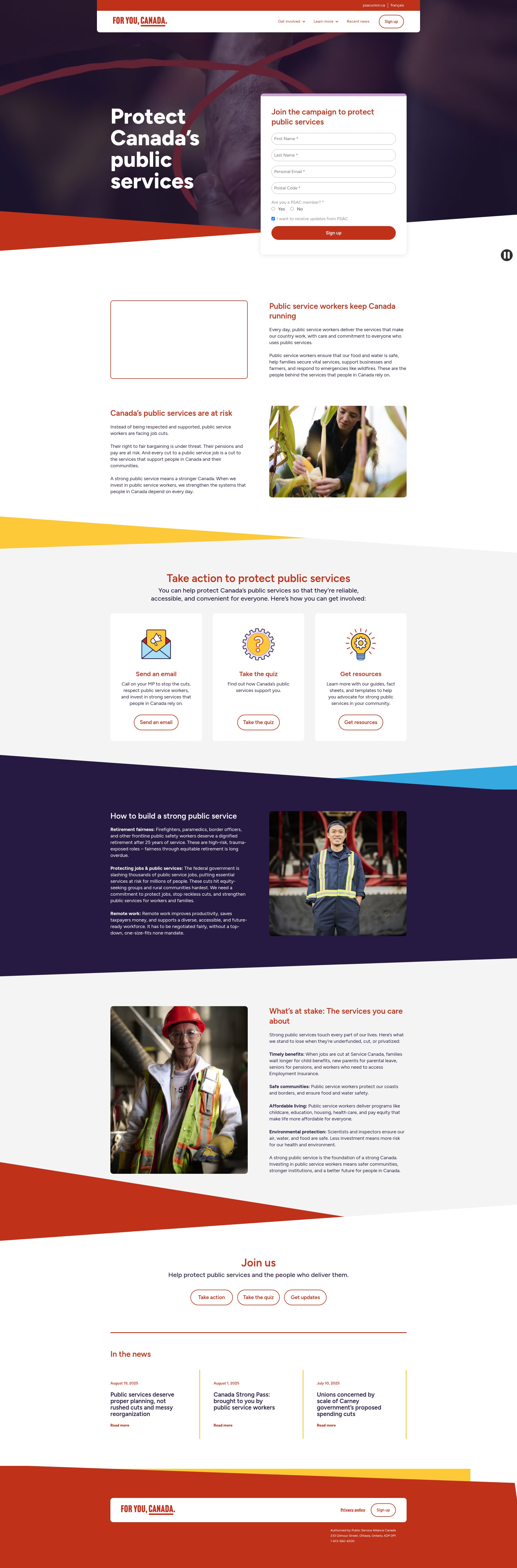Screenshot of foryoucanada.ca