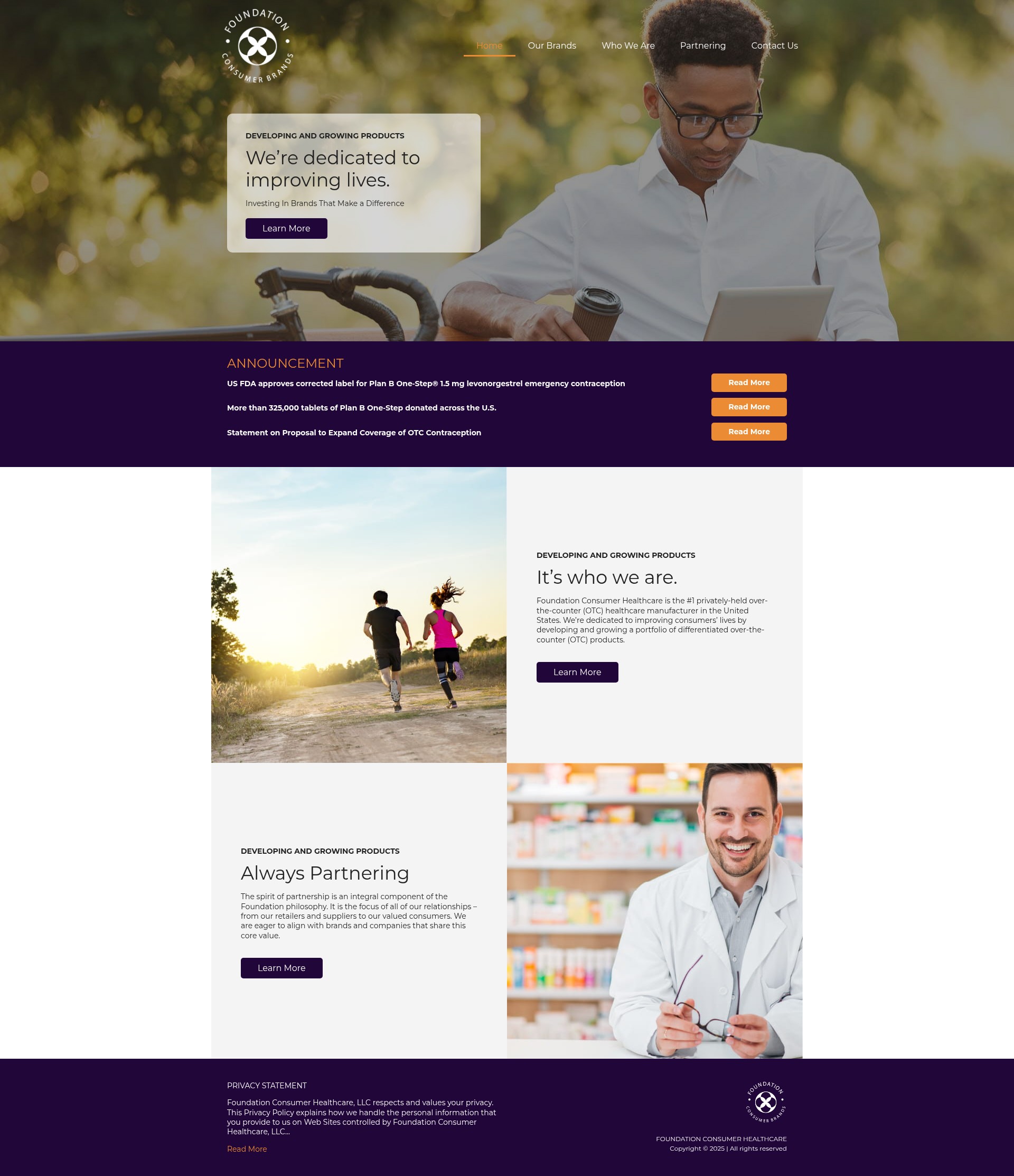 Screenshot of foundationch.com
