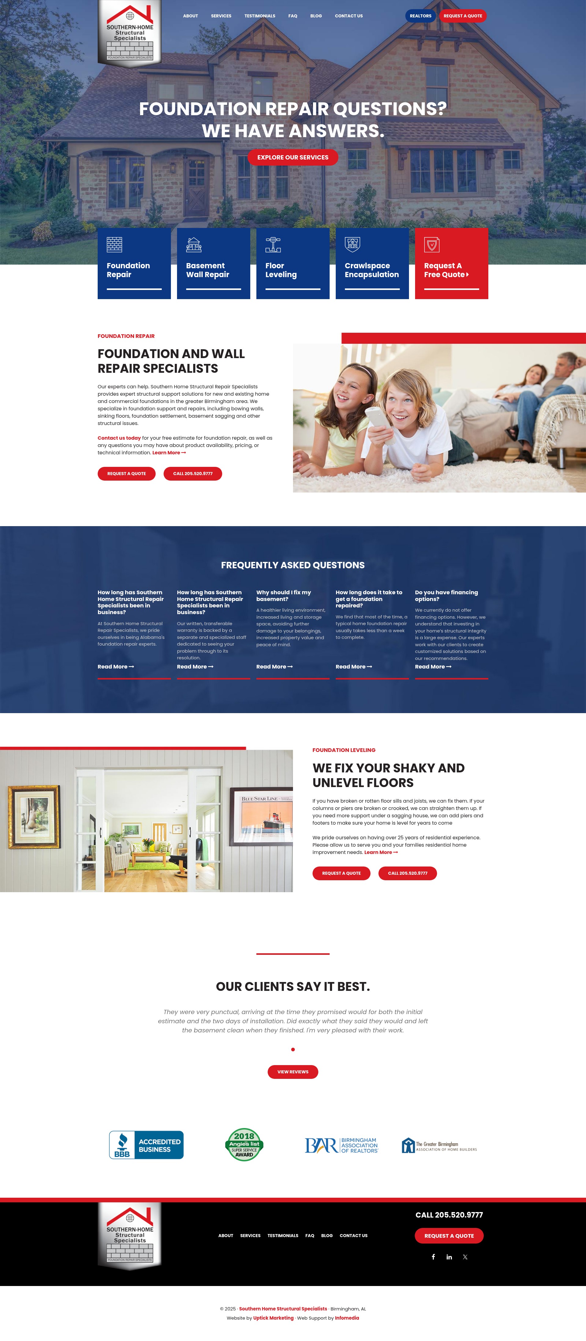 Screenshot of foundationsunlimited.com