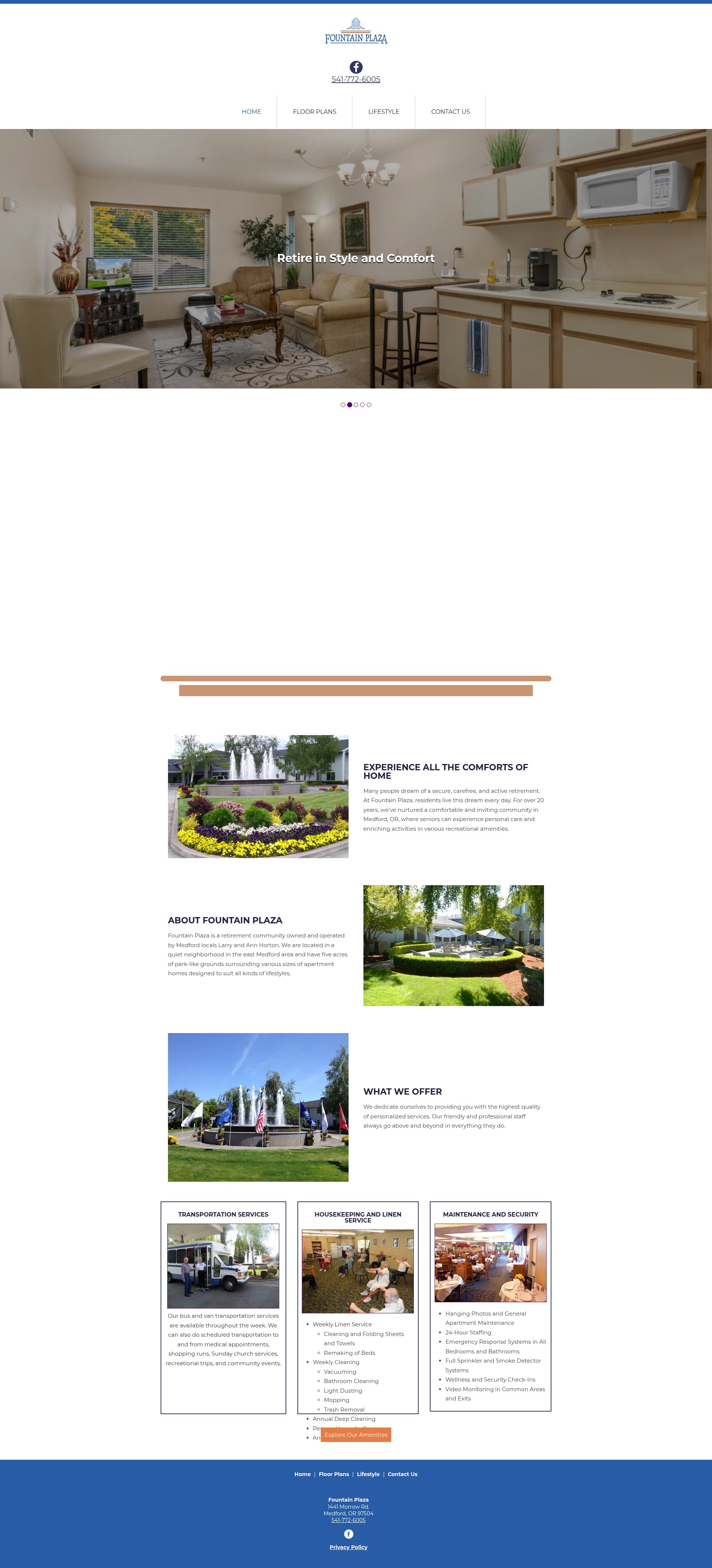 Screenshot of fountainplaza.com