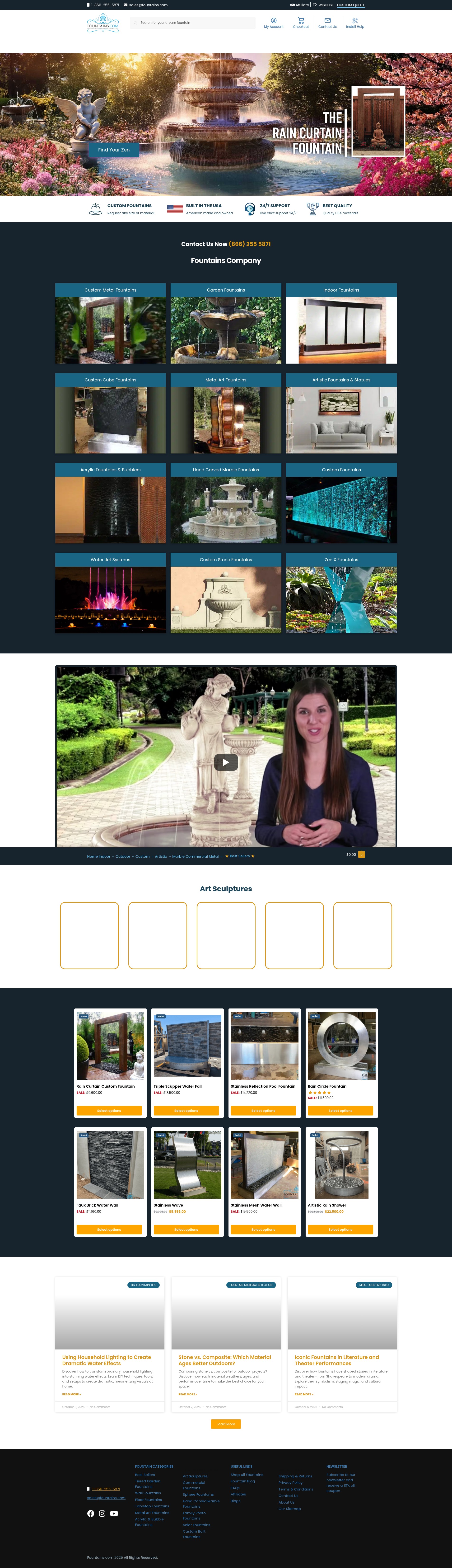 Screenshot of fountains.com
