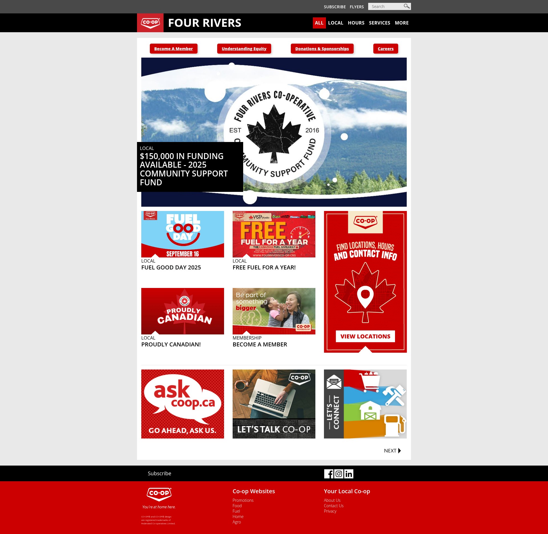 Screenshot of fourriversco-op.crs