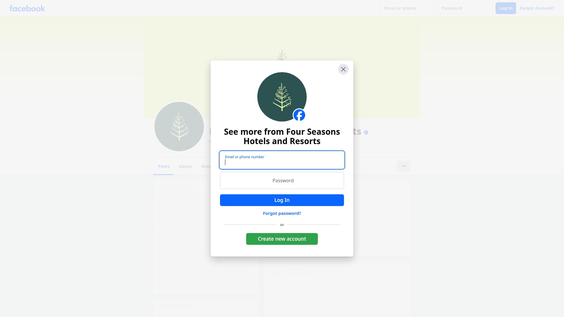 Screenshot of fourseasons.com
