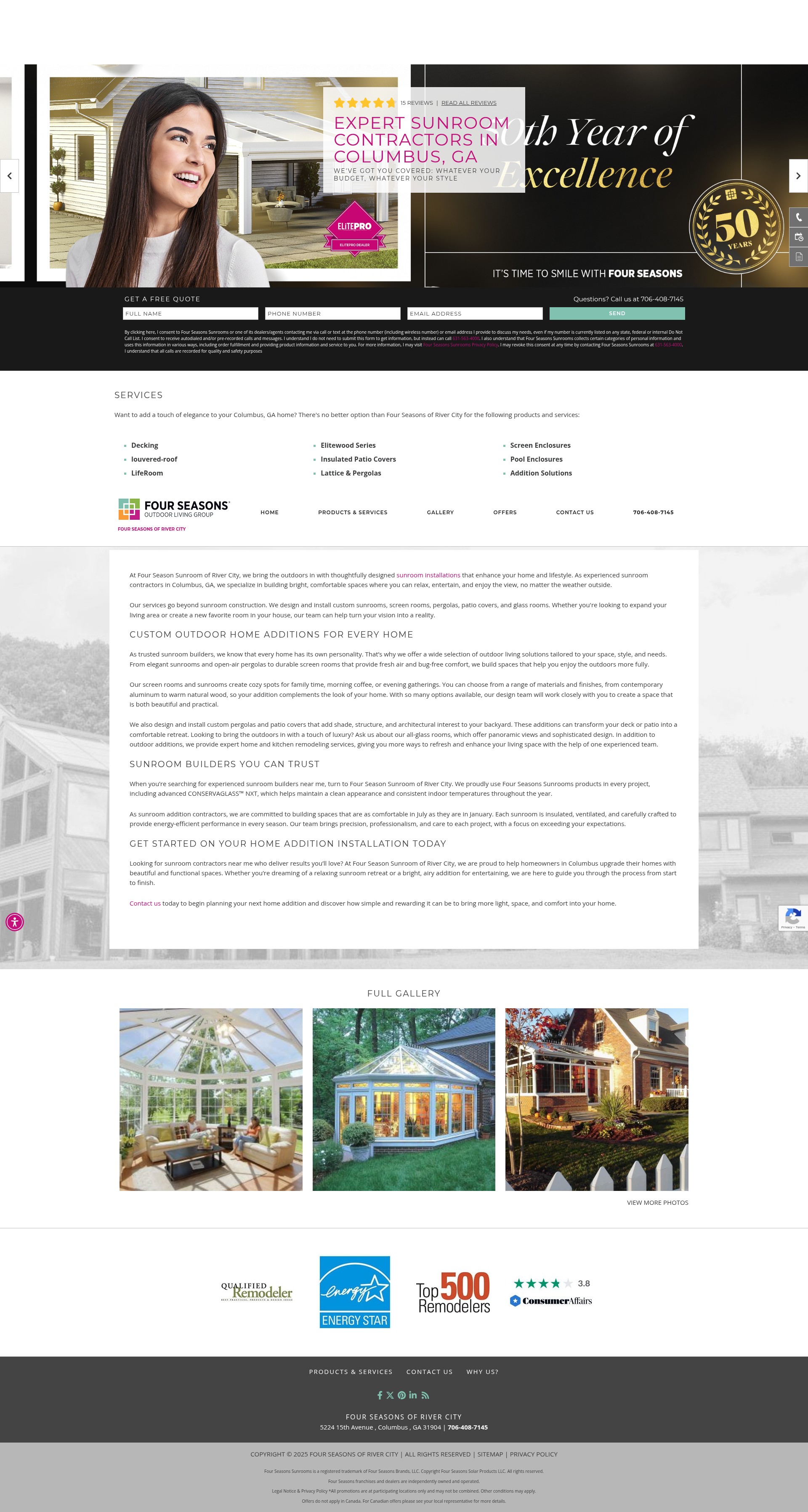 Screenshot of fourseasonsunroomsfortsonga.com