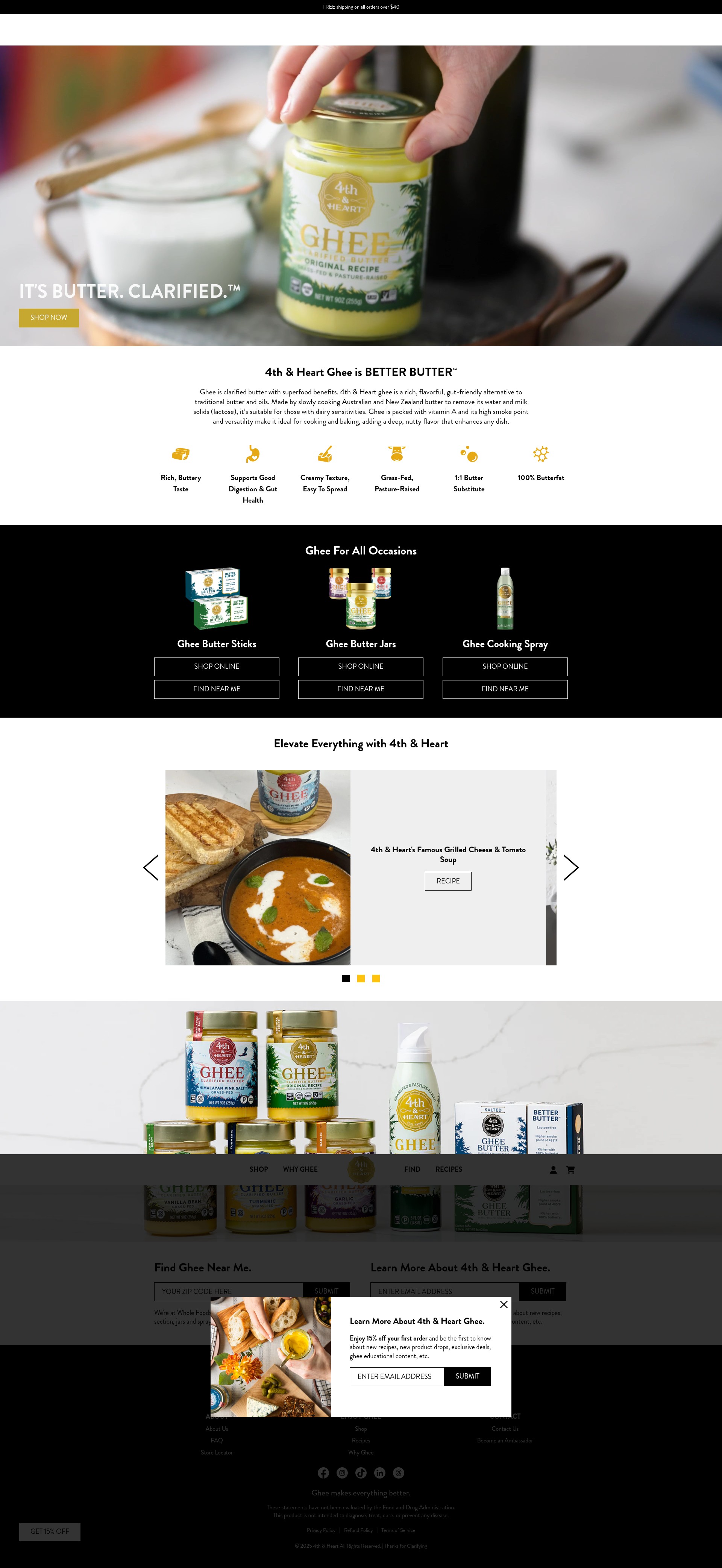 Screenshot of fourthandheart.com