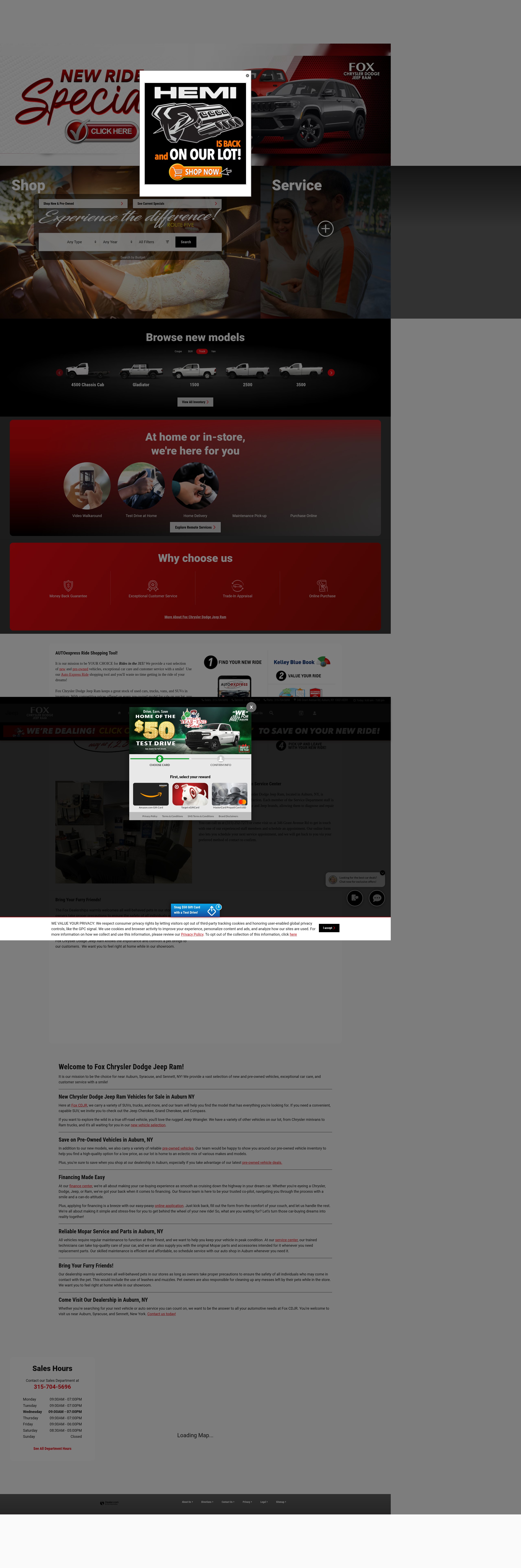 Screenshot of foxchryslerdodgejeep.com