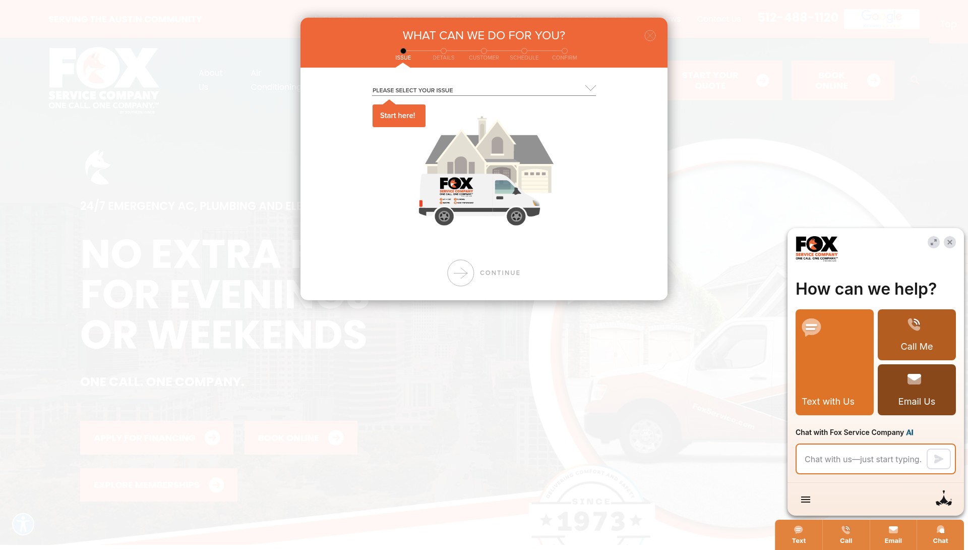 Screenshot of foxservice.com