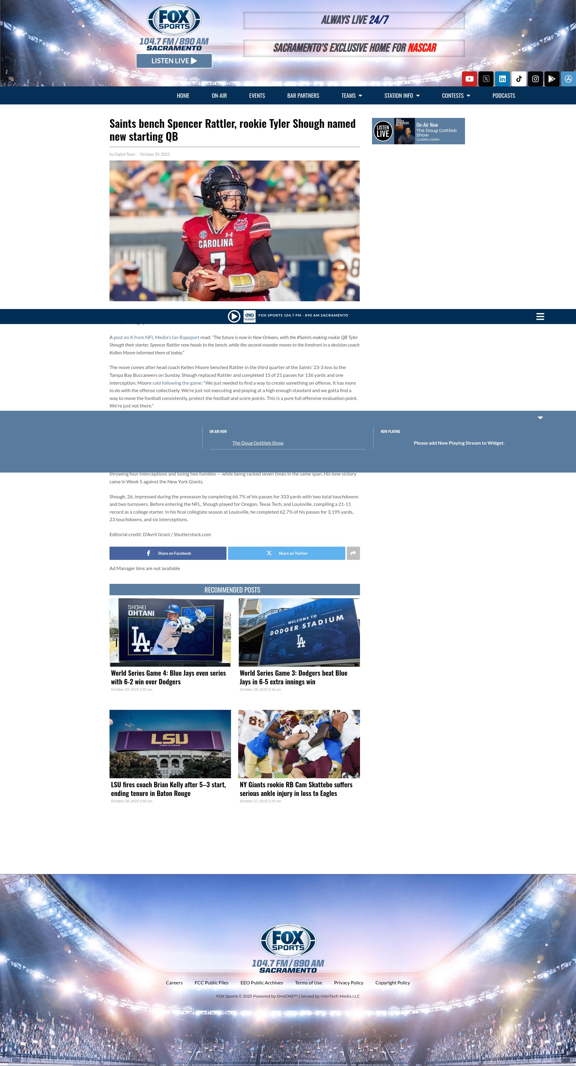 Screenshot of foxsportssac.com