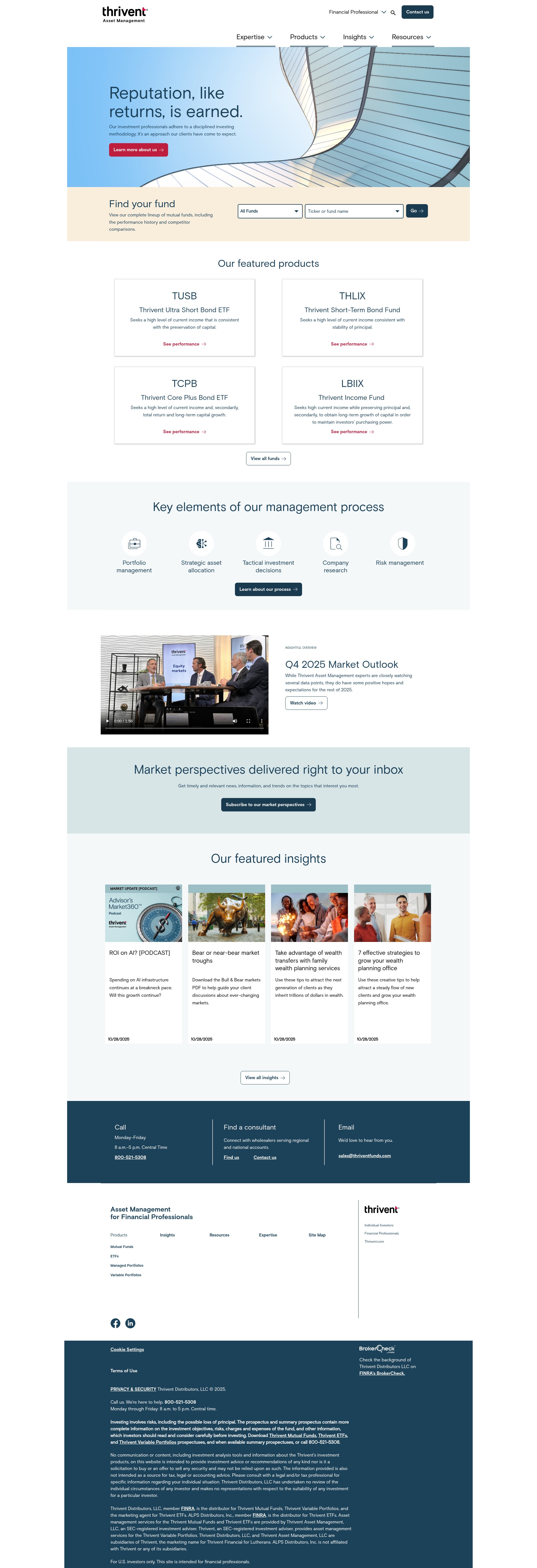 Screenshot of fp.thriventfunds.com