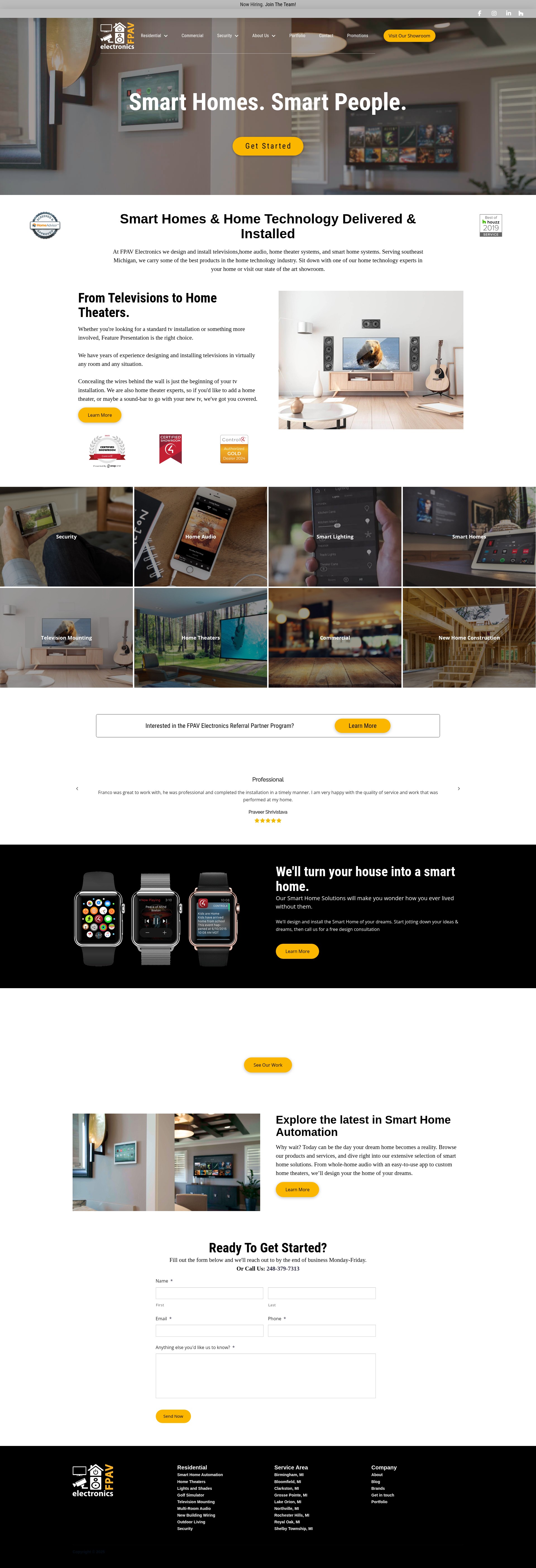 Screenshot of fpavelectronics.com