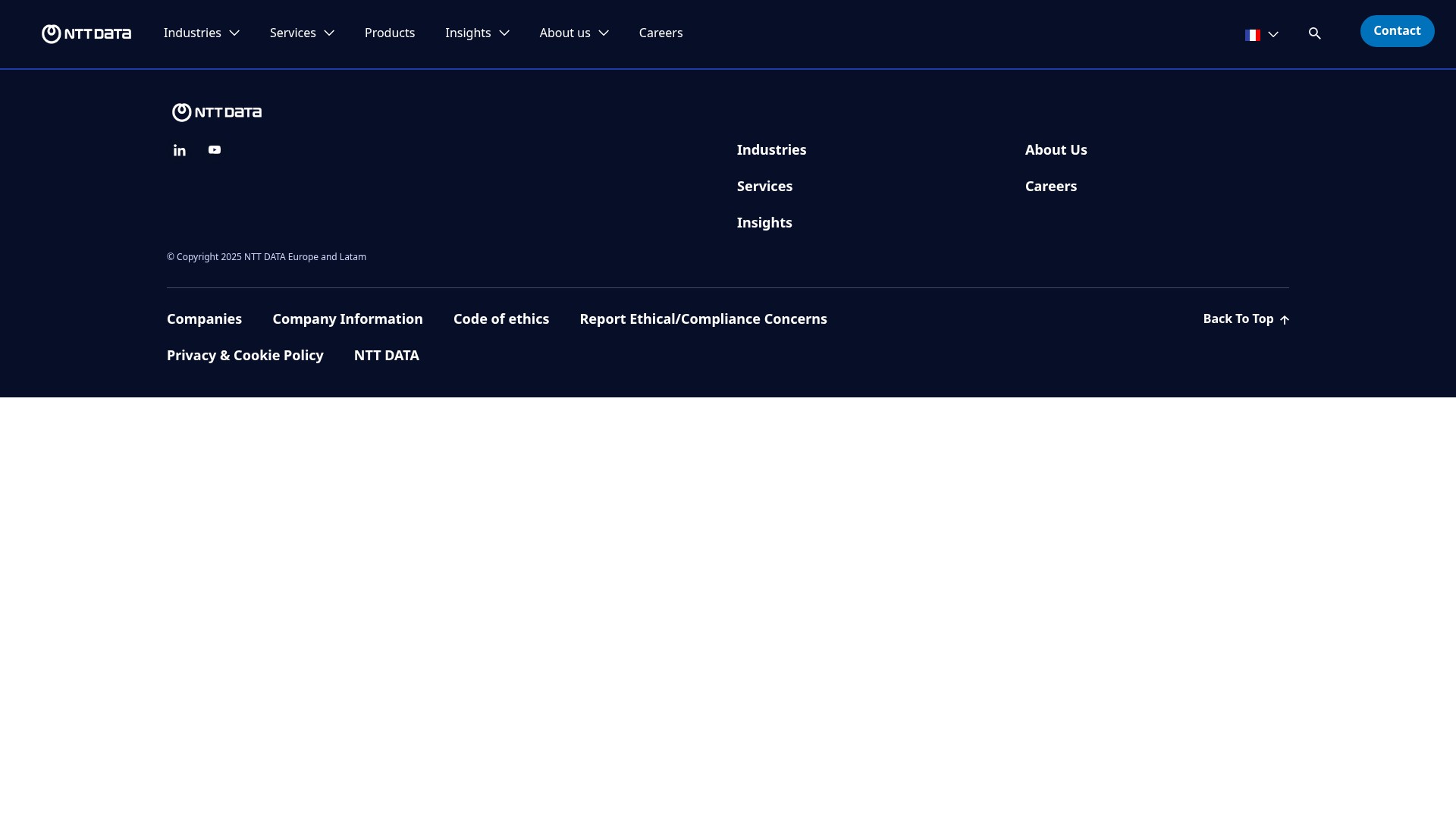 Screenshot of fr.nttdata.com